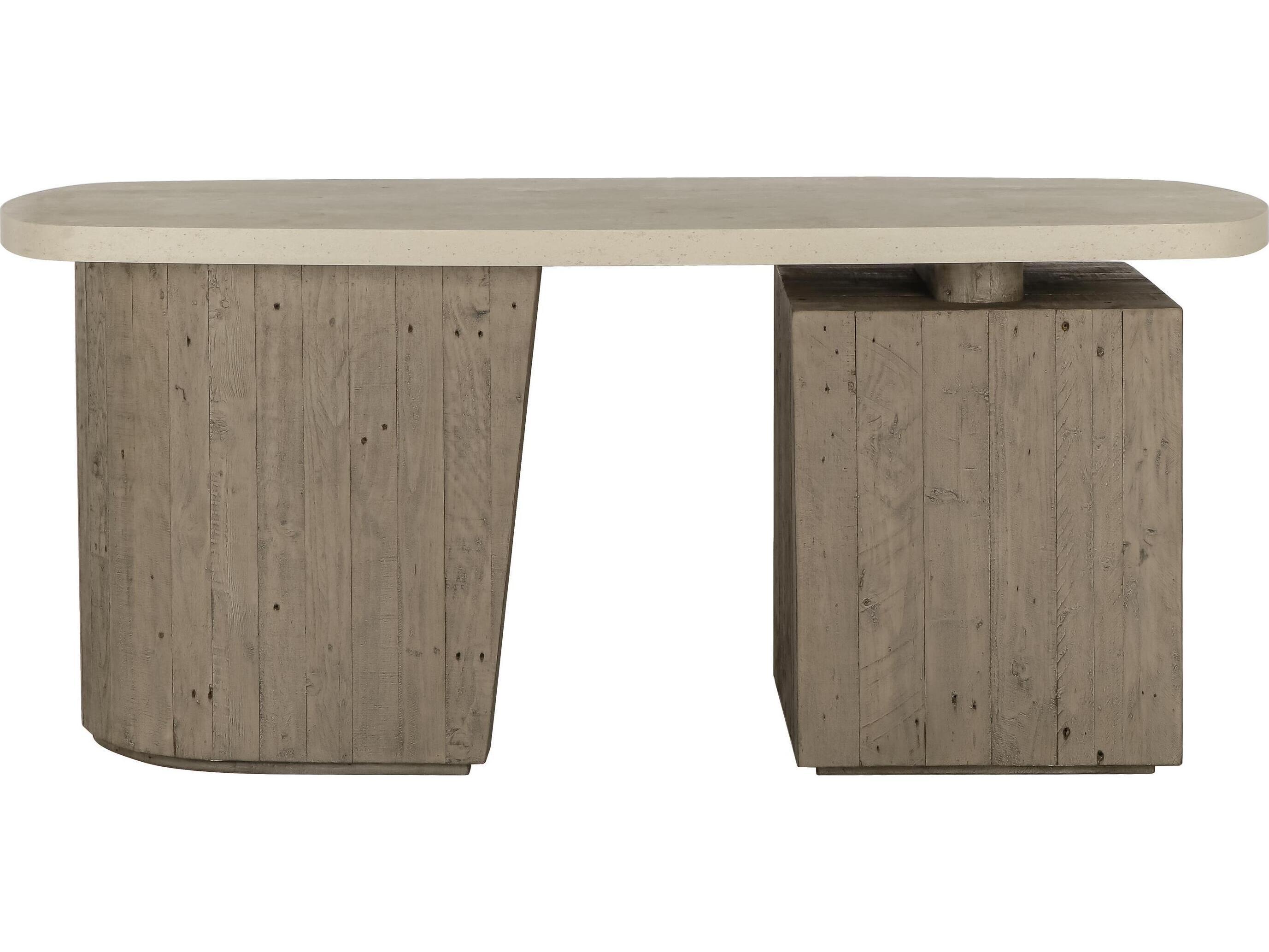 Classic Home Angus Gray Pine Wood Writing Desk