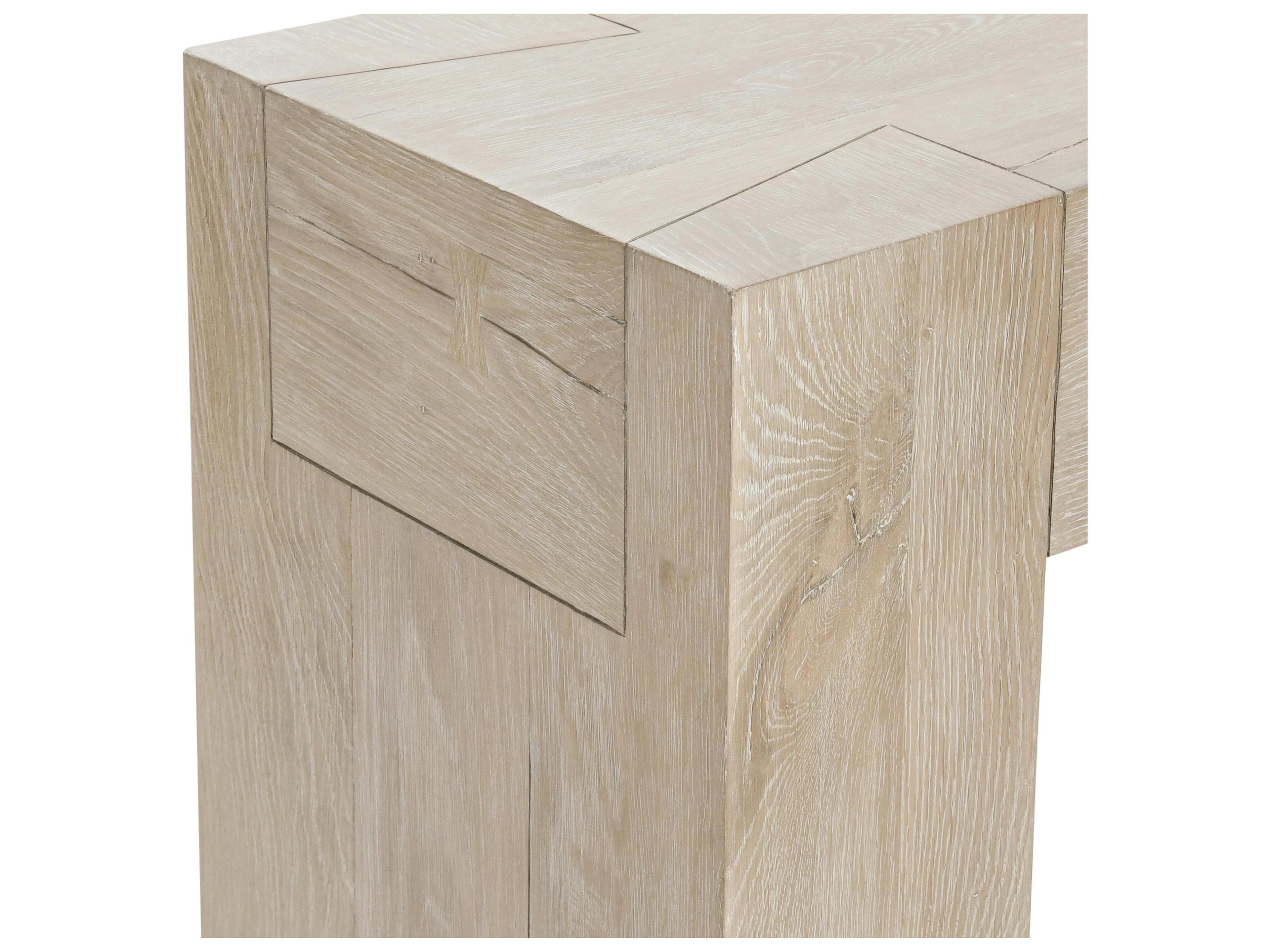 Classic Home Bristol Rectangular Wood Meadow White Console Table