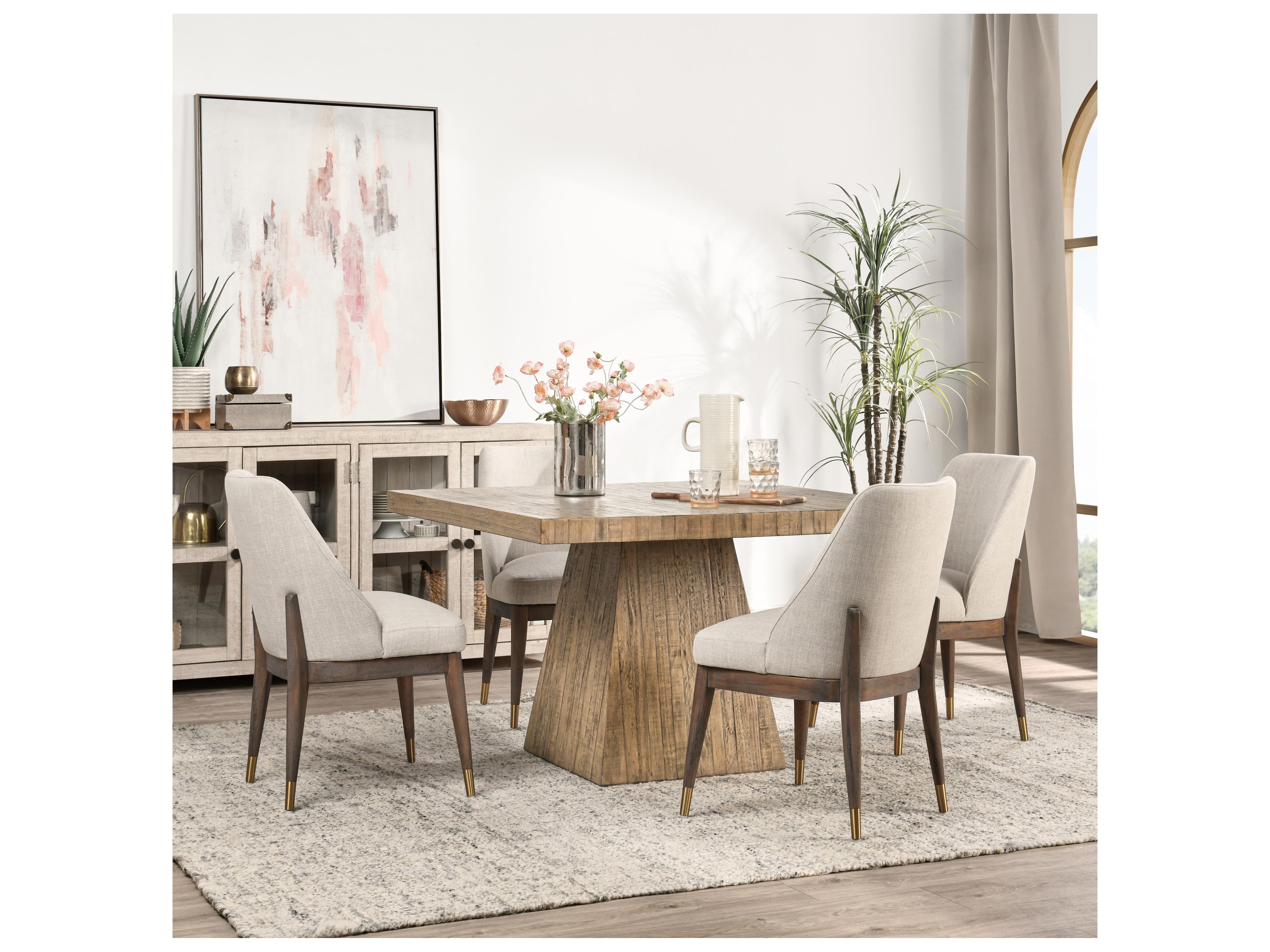 Classic Home Montana Square Wood Natural Dining Table