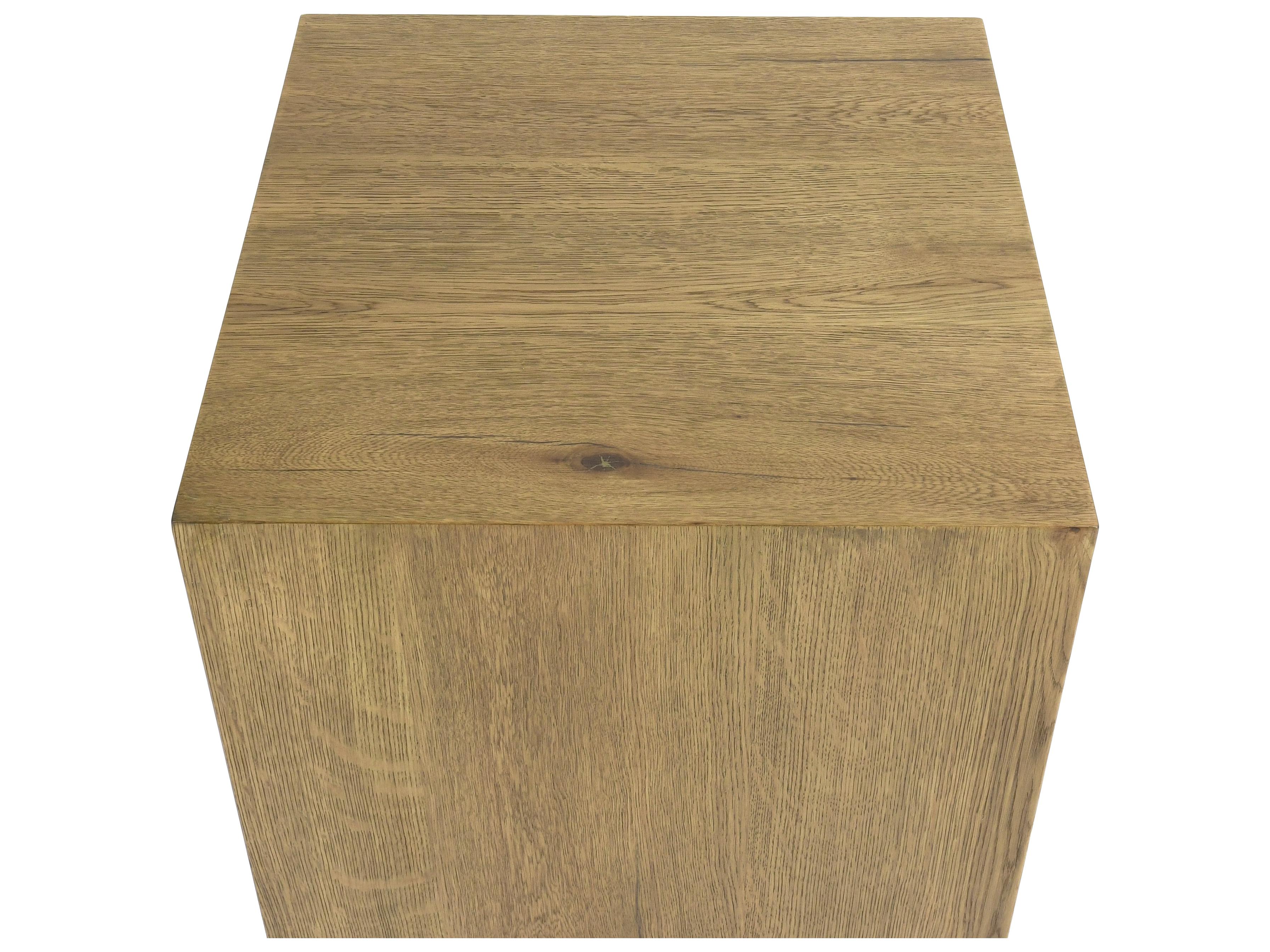 Classic Home Layne Square Wood Light Brown End Table