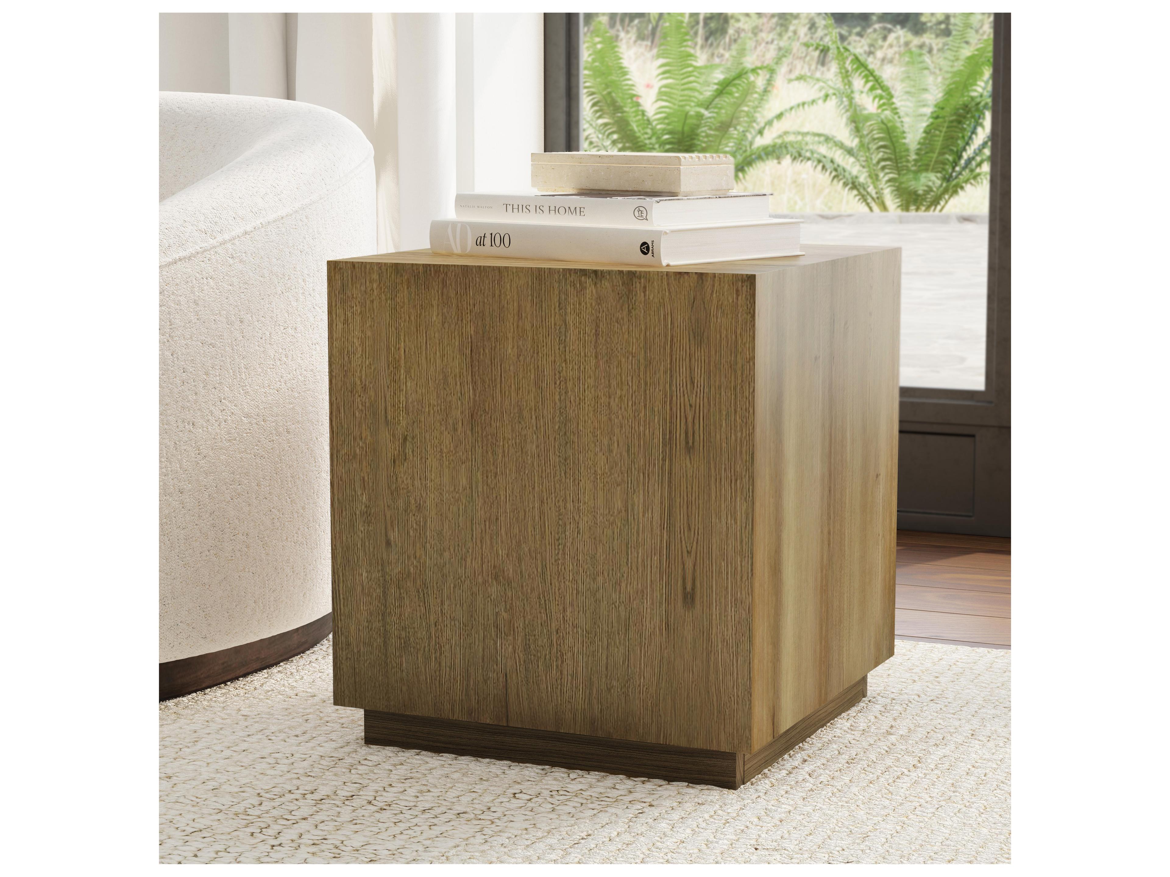Classic Home Layne Square Wood Light Brown End Table