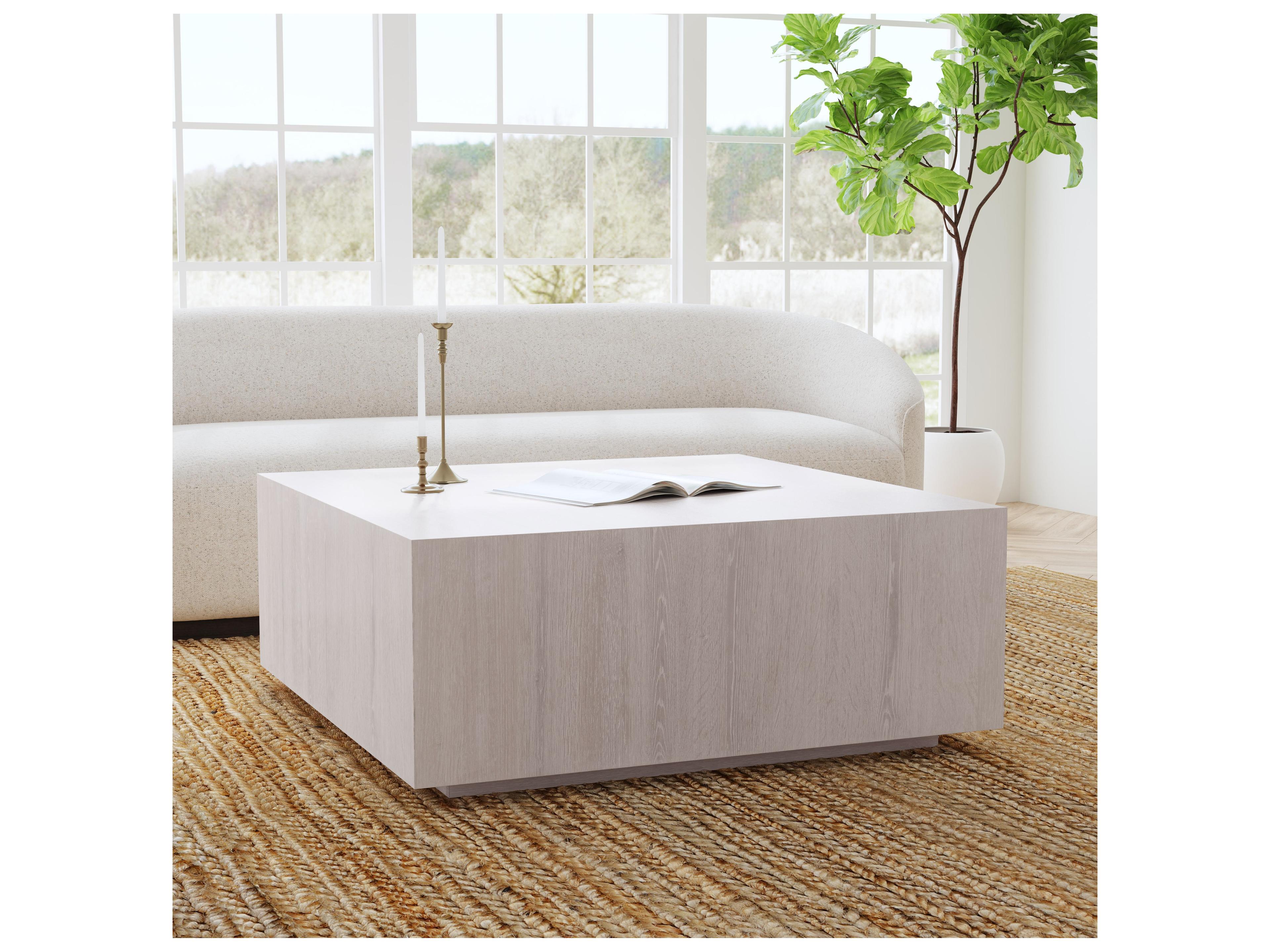 Classic Home Layne Rectangular Wood White Wash Coffee Table