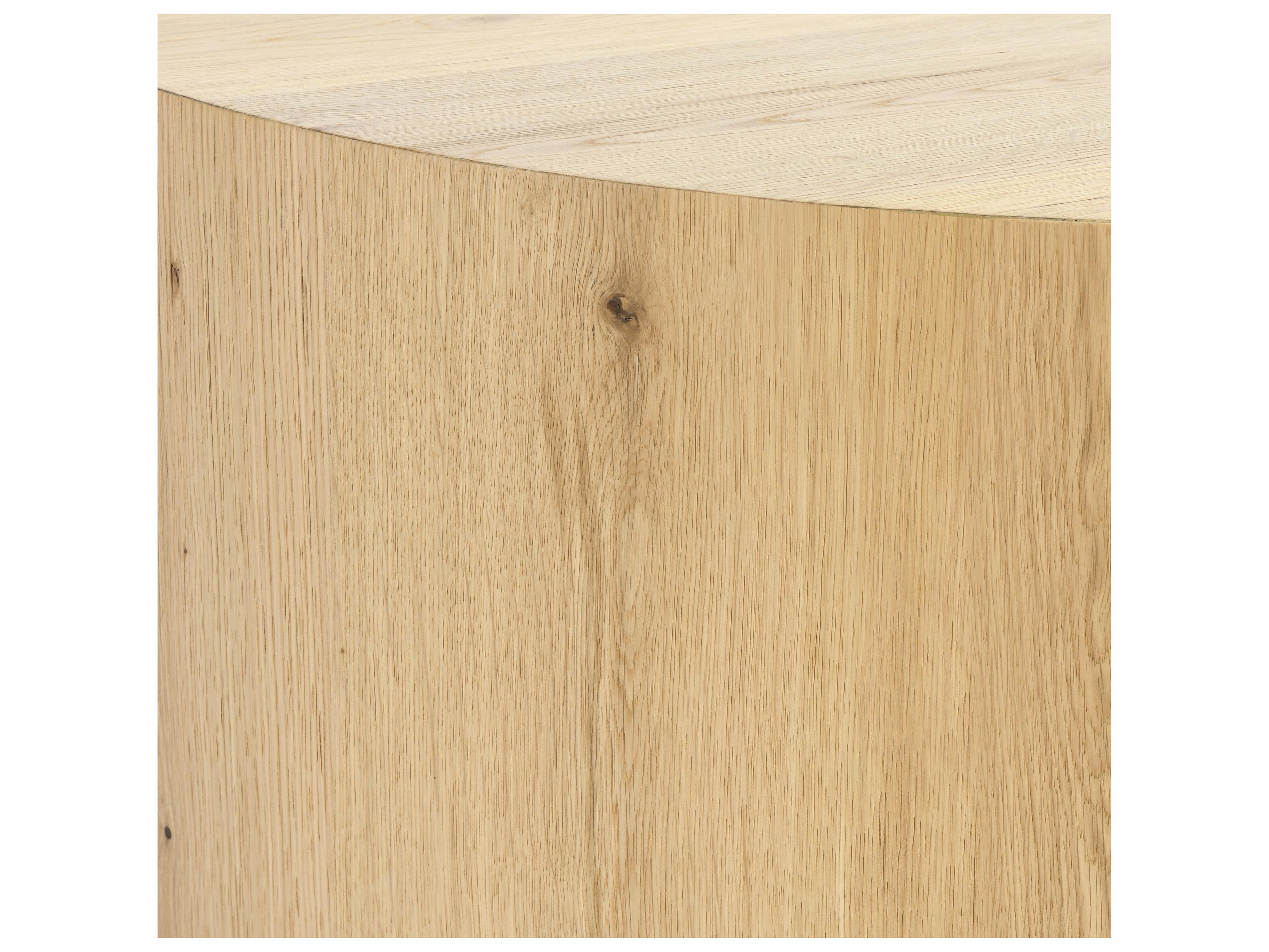 Classic Home Layne Oval Wood Natural Coffee Table