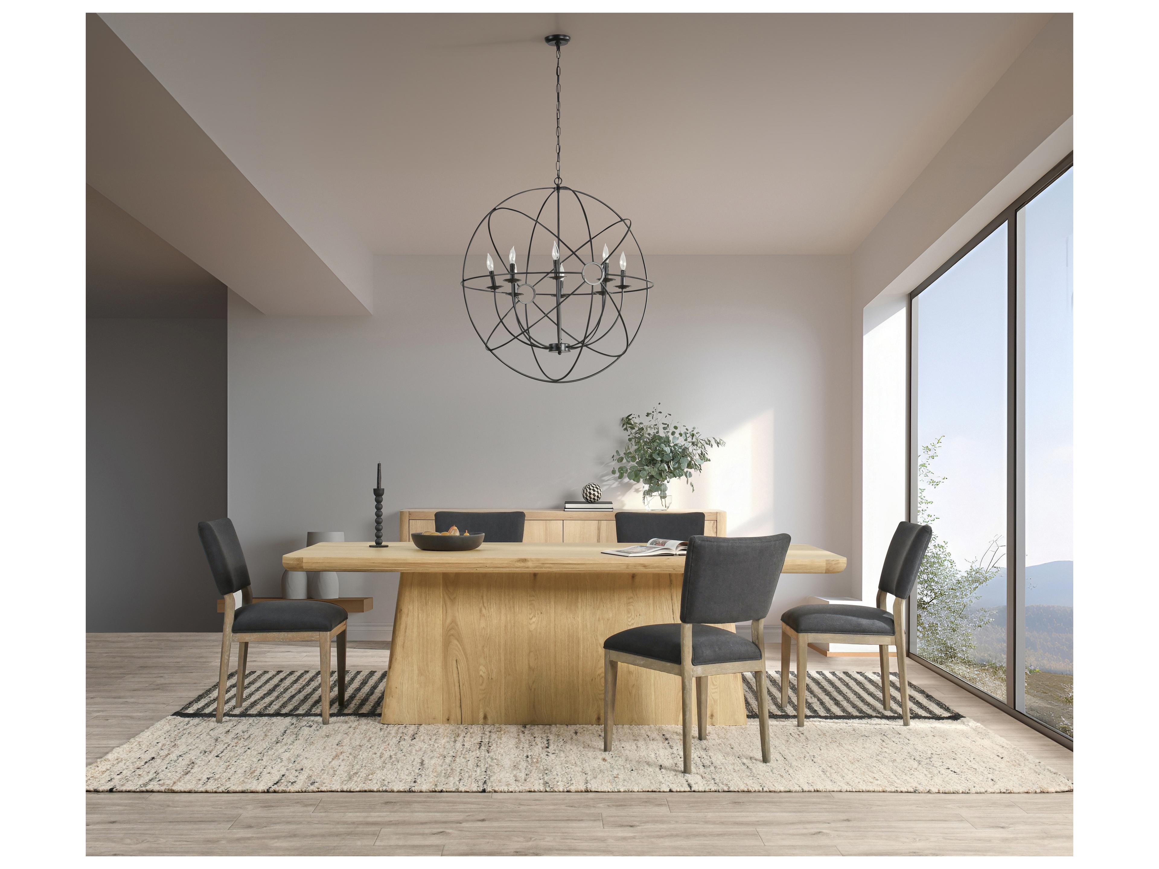 Classic Home Orlando Rectangular Wood Natural Dining Table