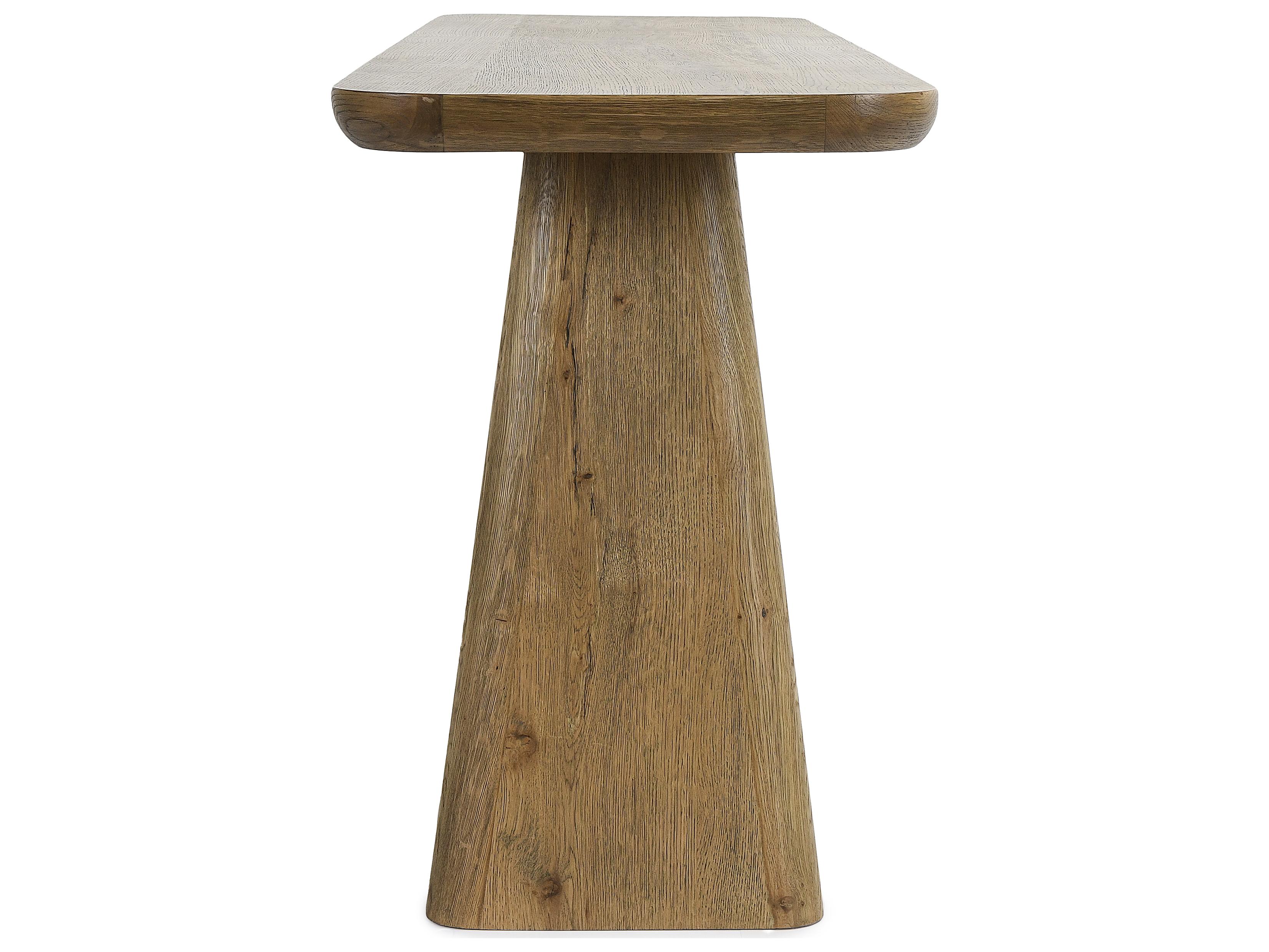 Classic Home Orlando Rectangular Wood Light Brown Console Table