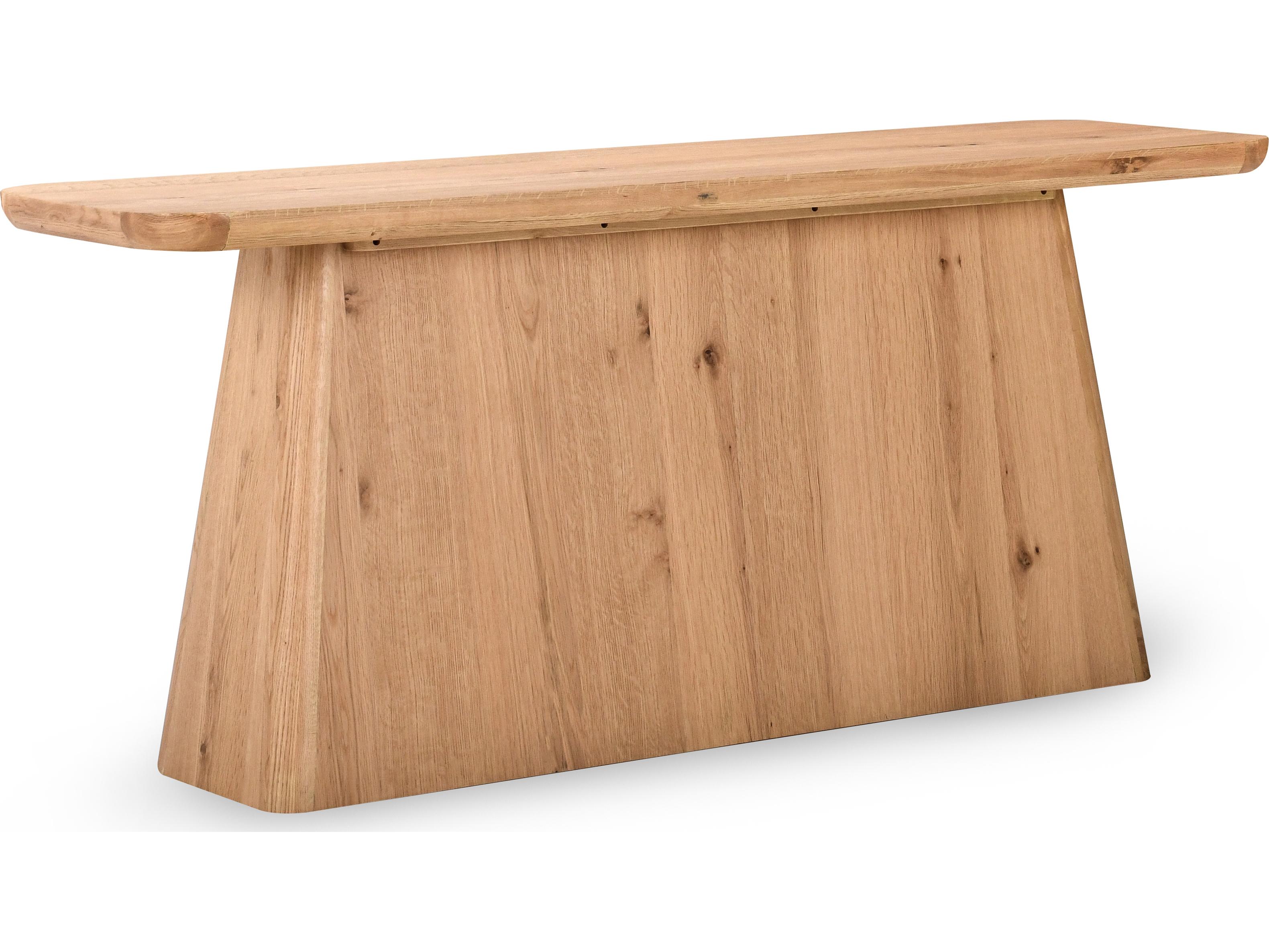 Classic Home Orlando Rectangular Wood Natural Console Table