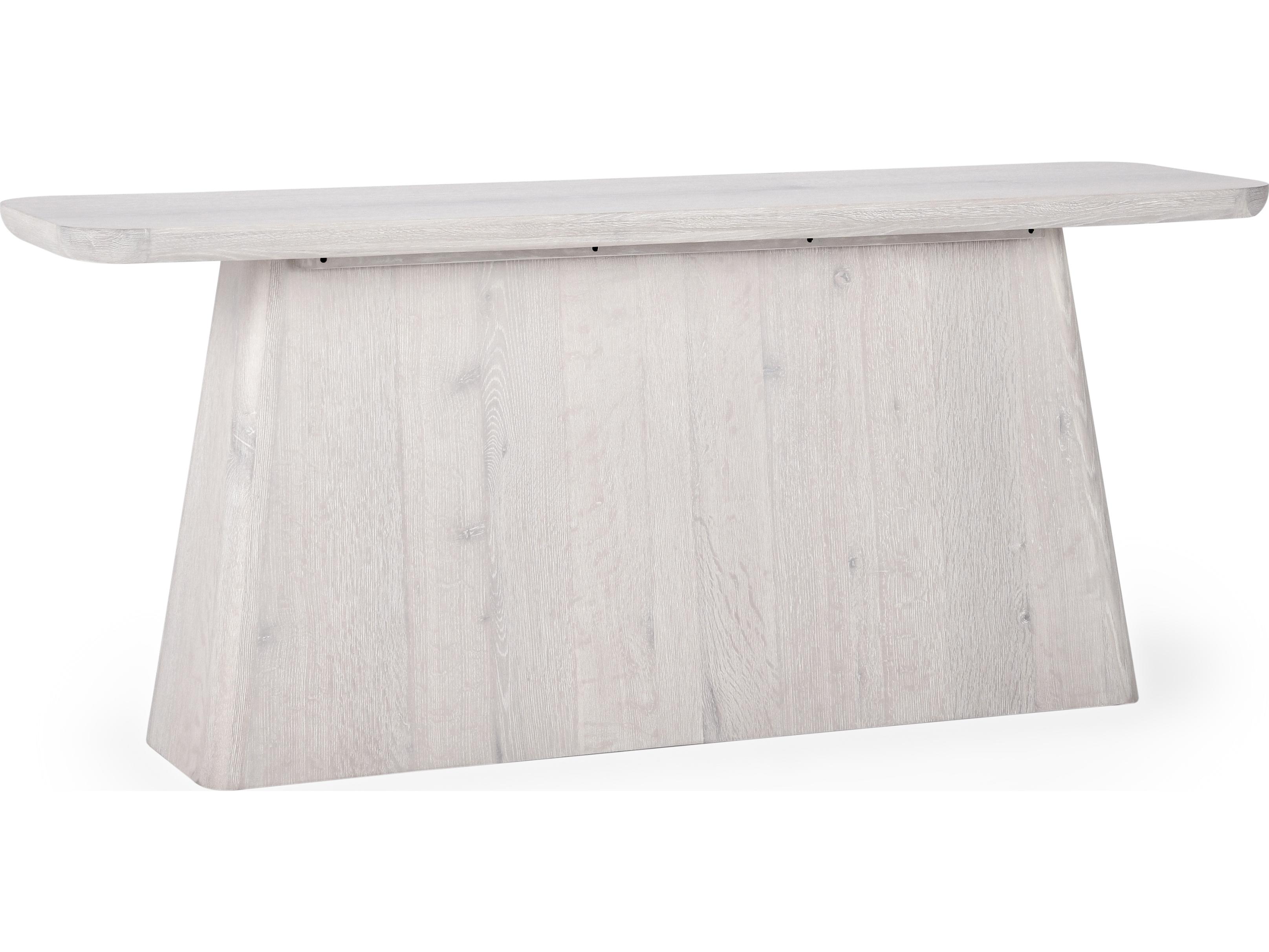 Classic Home Orlando Rectangular Wood White Console Table