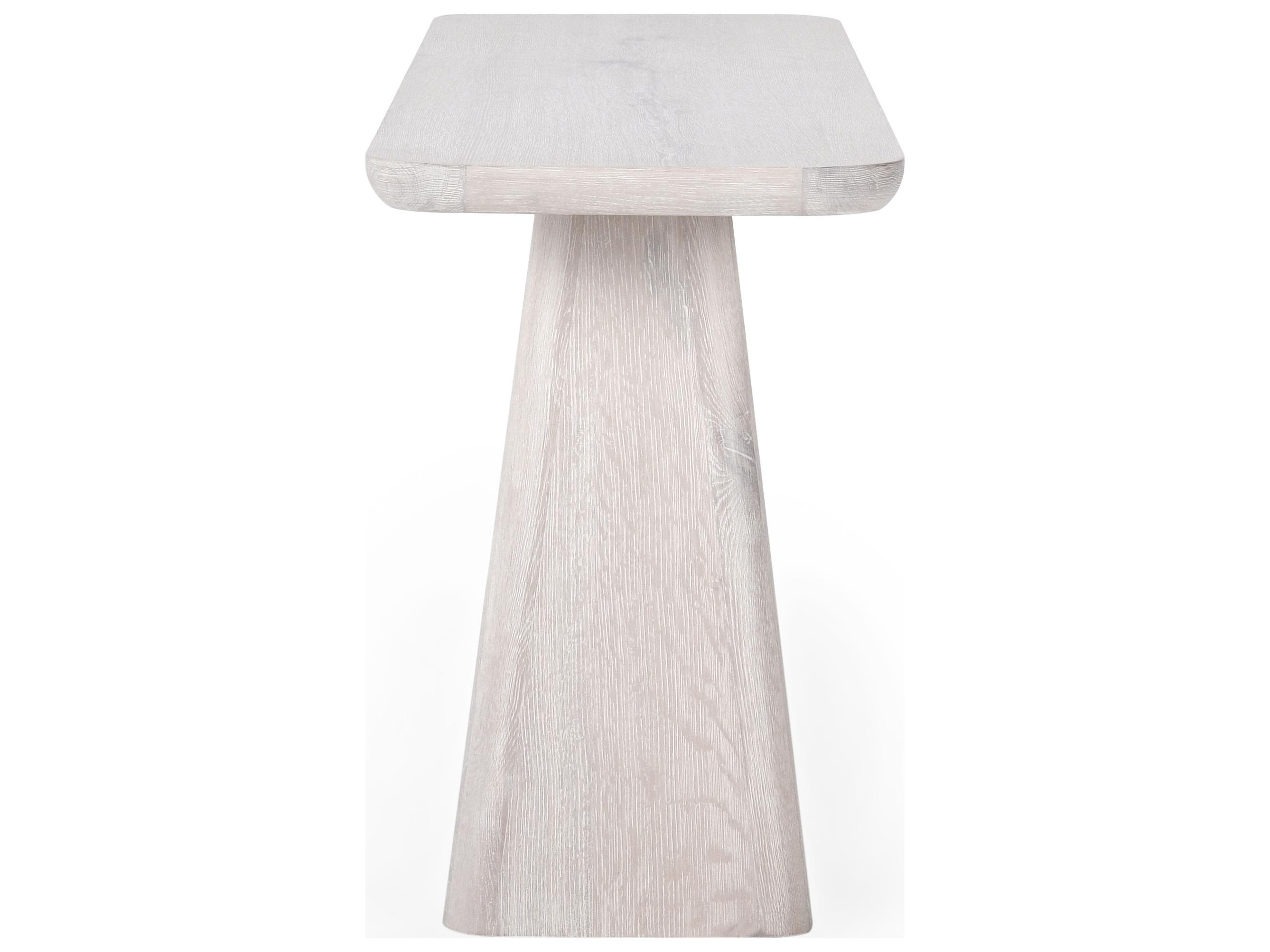 Classic Home Orlando Rectangular Wood White Console Table