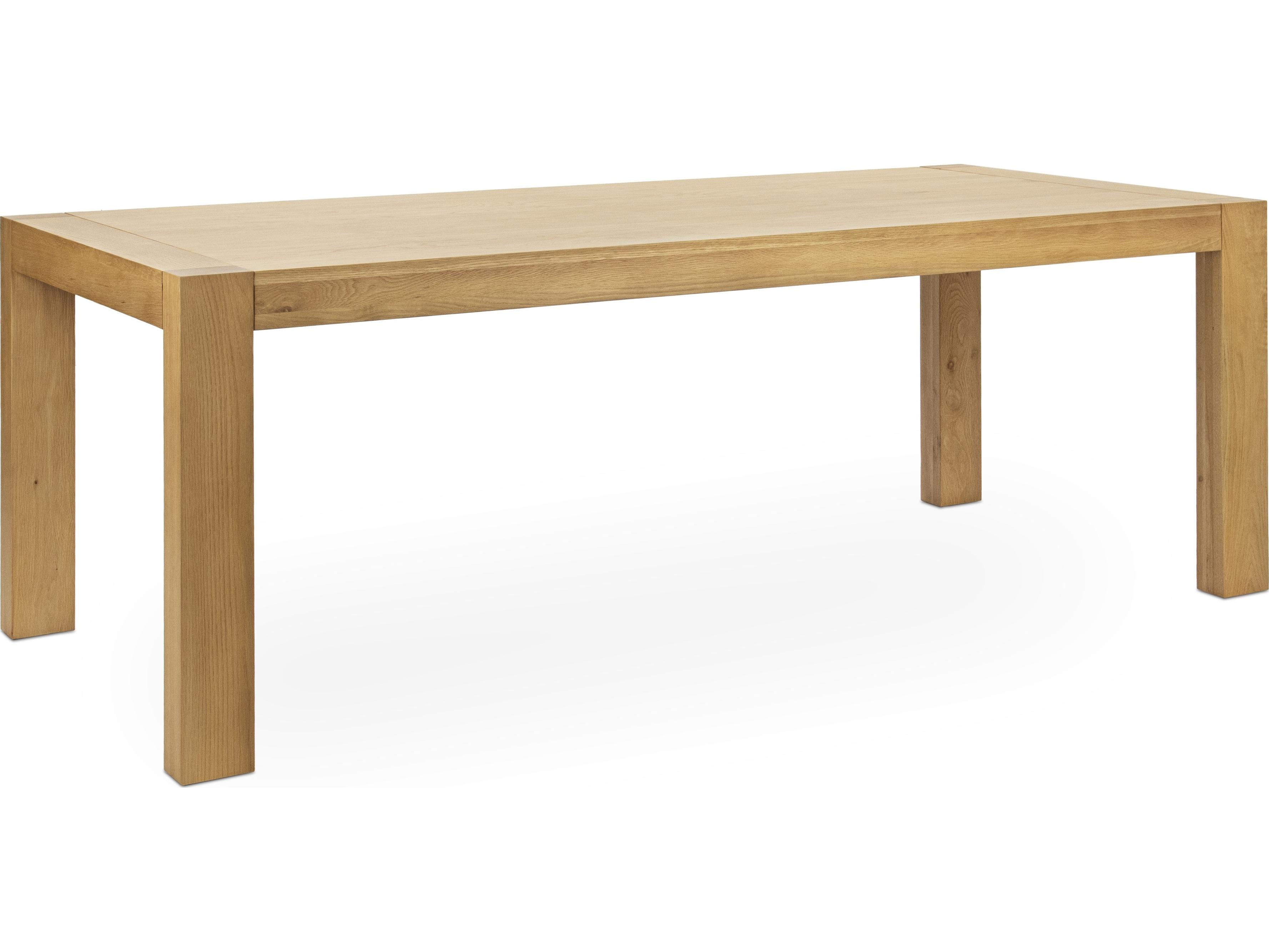 Classic Home Parsons Rectangular Wood Matte Natural Dining Table