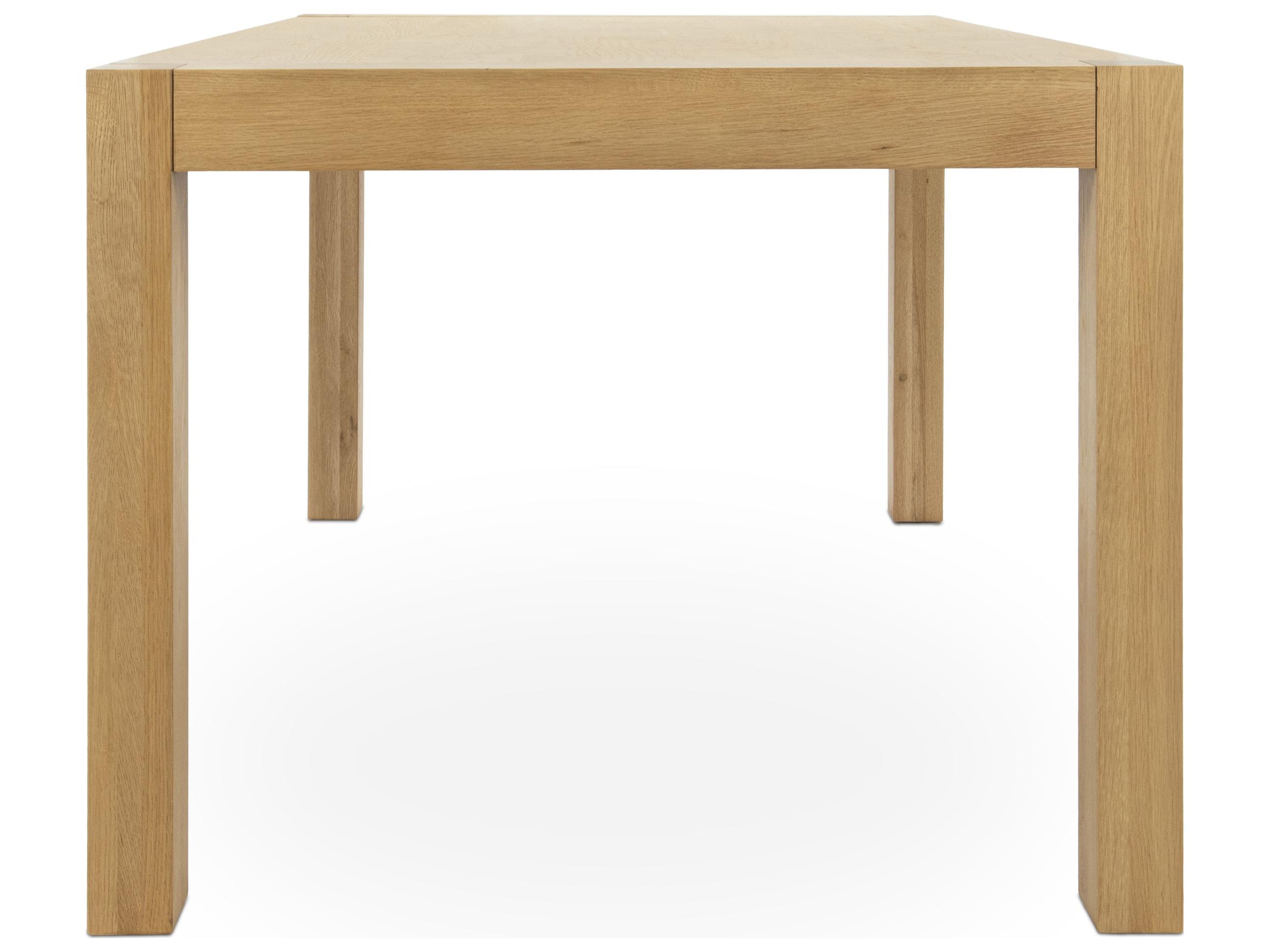 Classic Home Parsons Rectangular Wood Matte Natural Dining Table