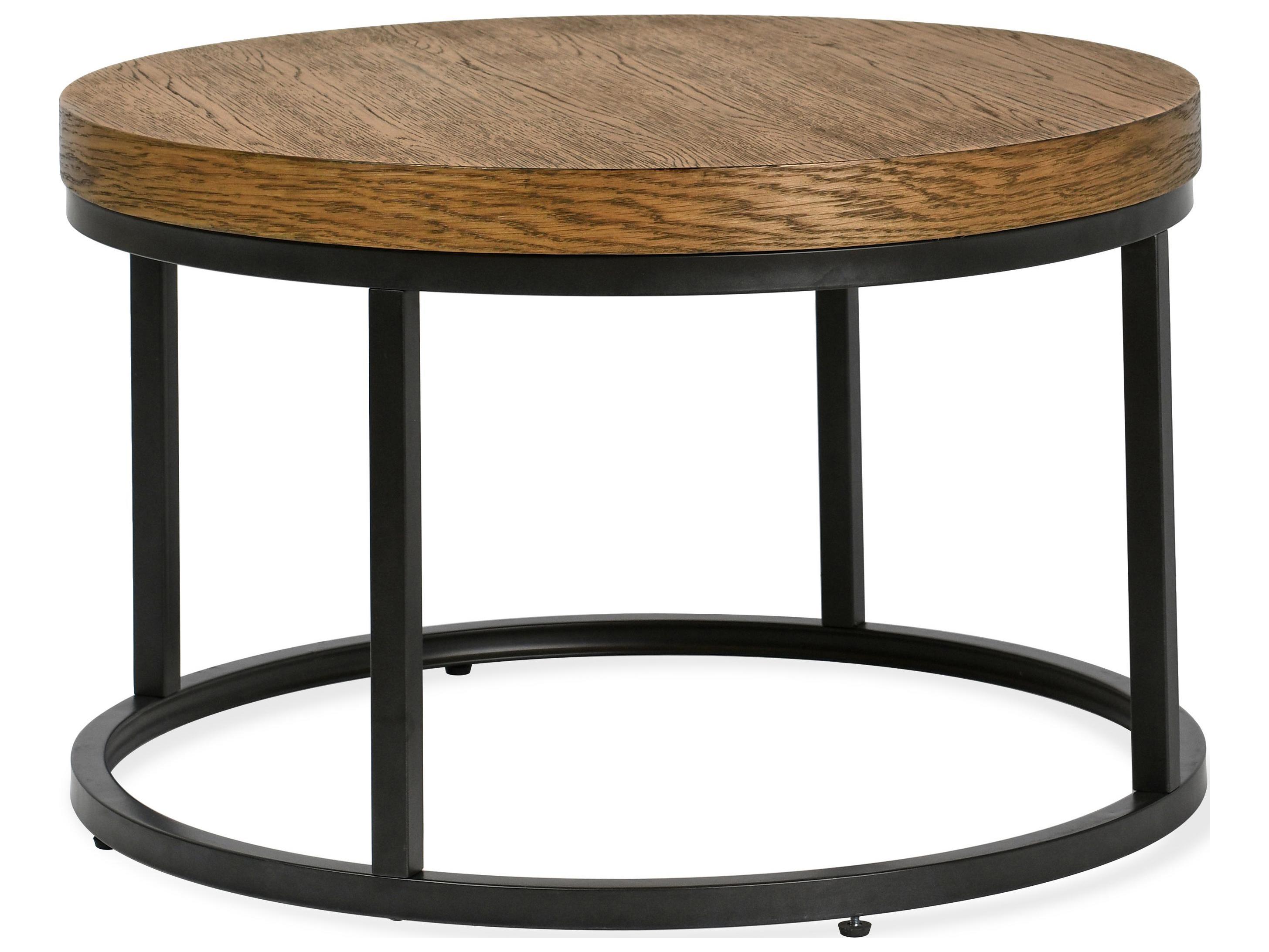 Classic Home Catta Round Wood Light Brown Coffee Table