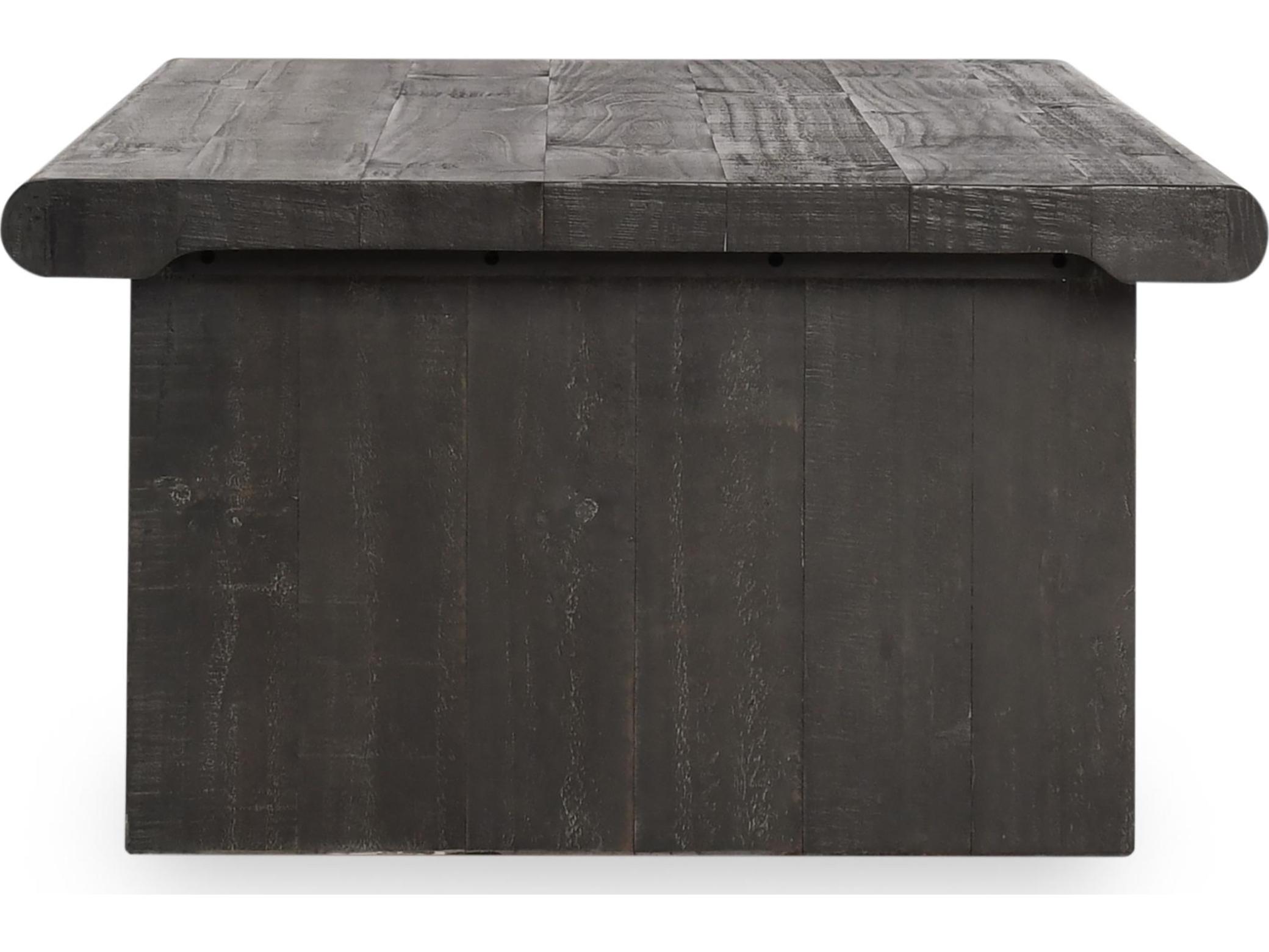 Classic Home Larson Rectangular Wood Black Coffee Table