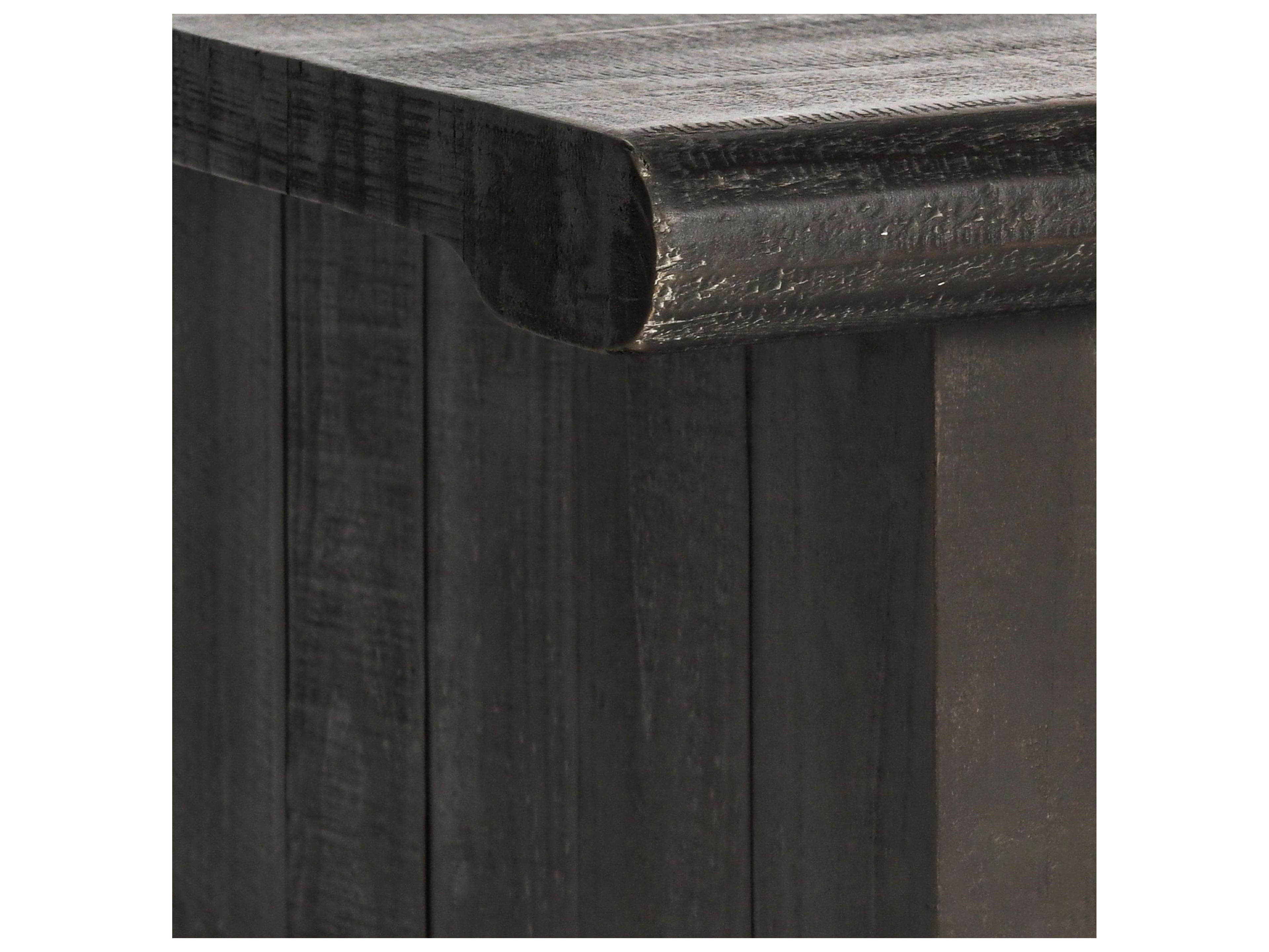 Classic Home Larson Rectangular Wood Black Coffee Table