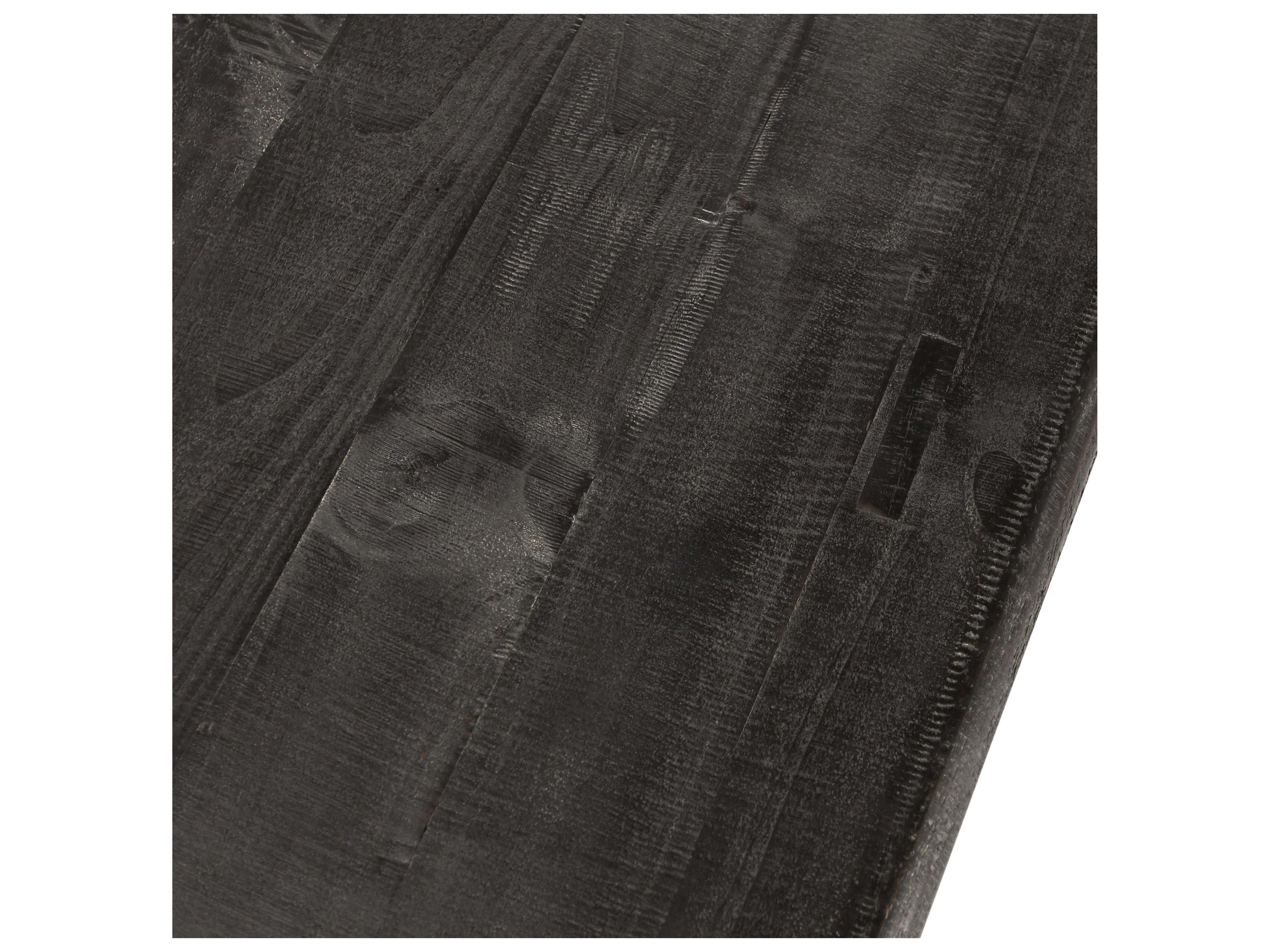 Classic Home Larson Rectangular Wood Black Coffee Table