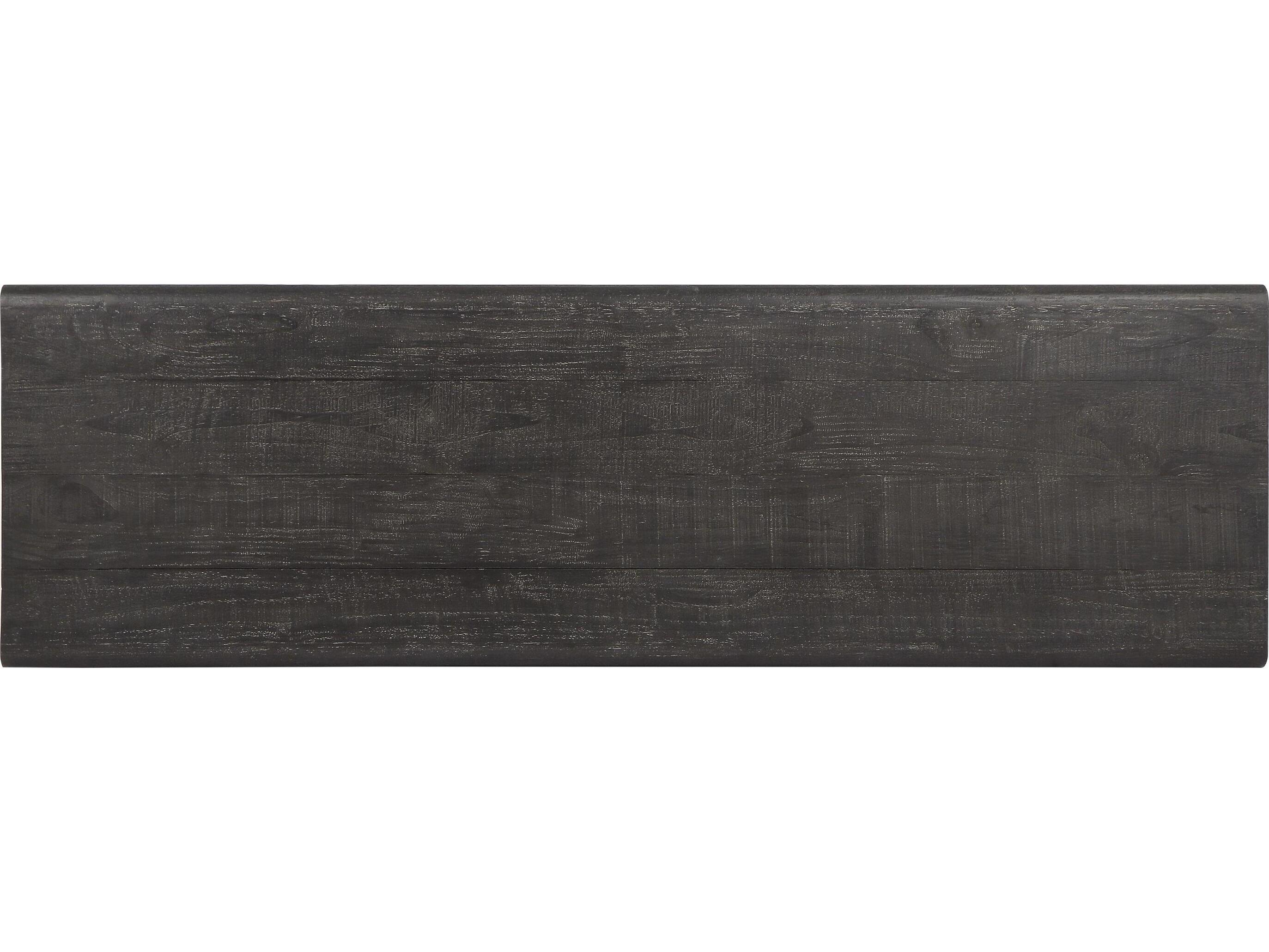 Classic Home Larson Rectangular Wood Black Console Table