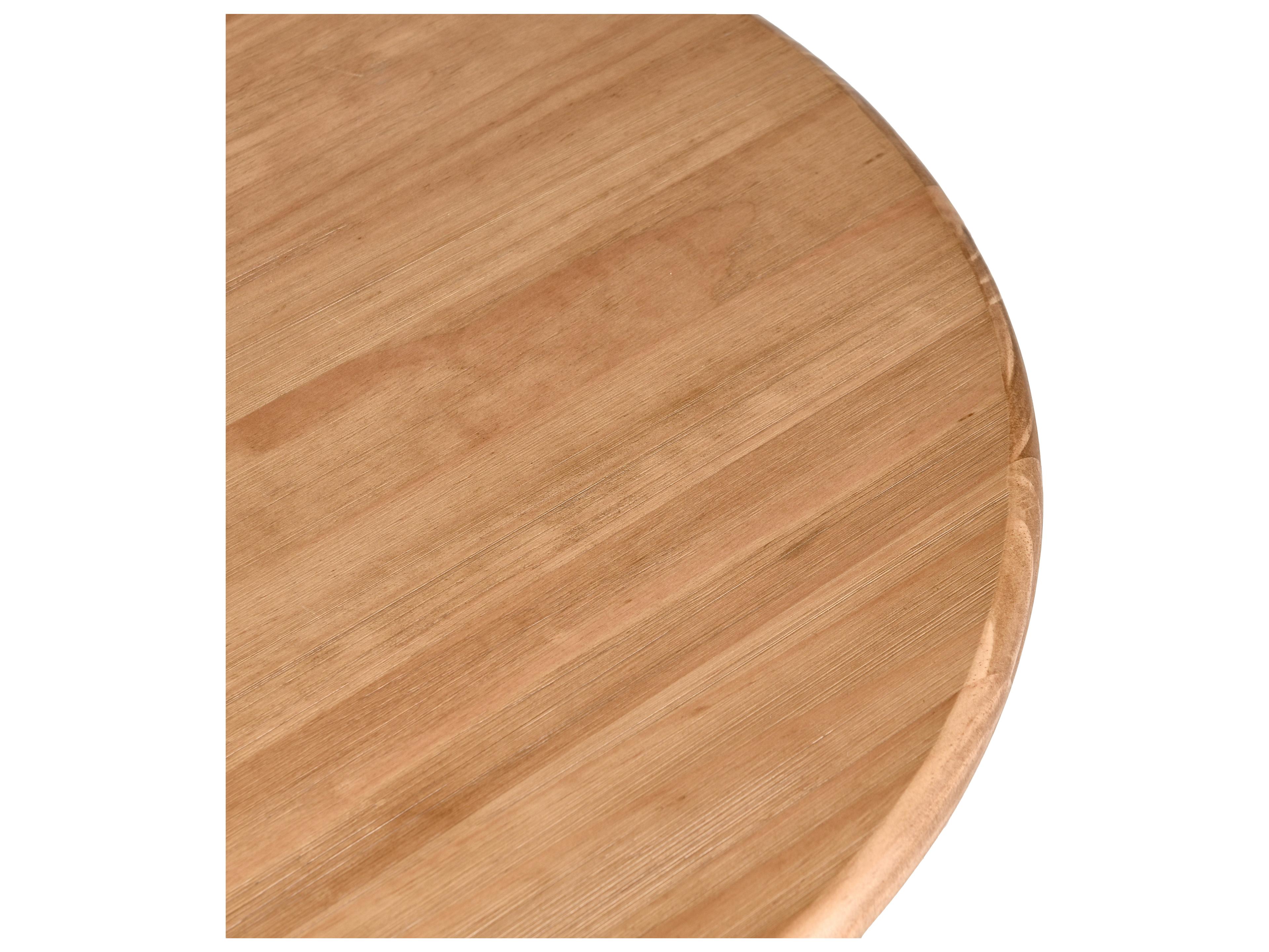 Classic Home Maxwell Round Wood Brown Dining Table