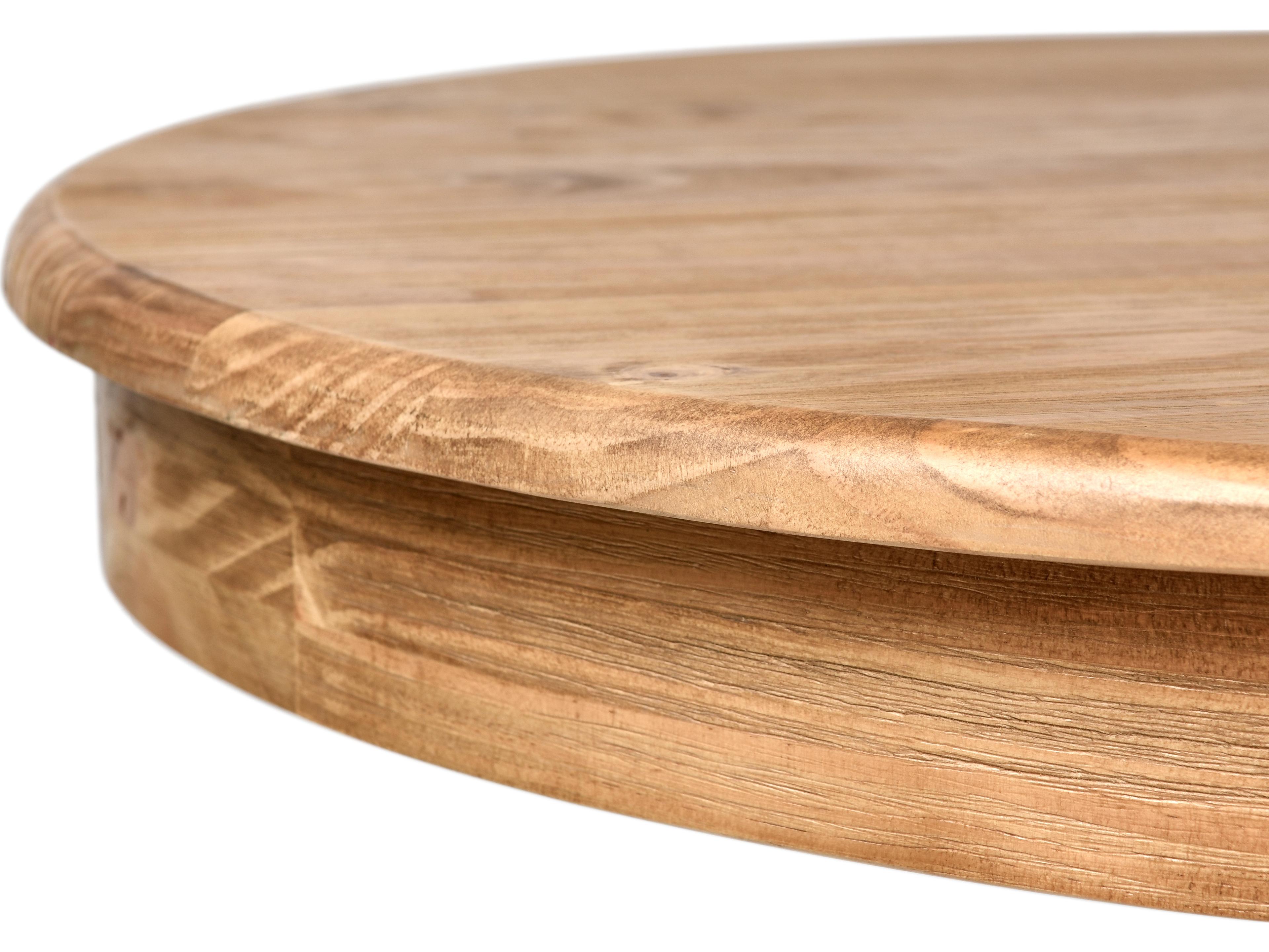 Classic Home Maxwell Round Wood Brown Dining Table