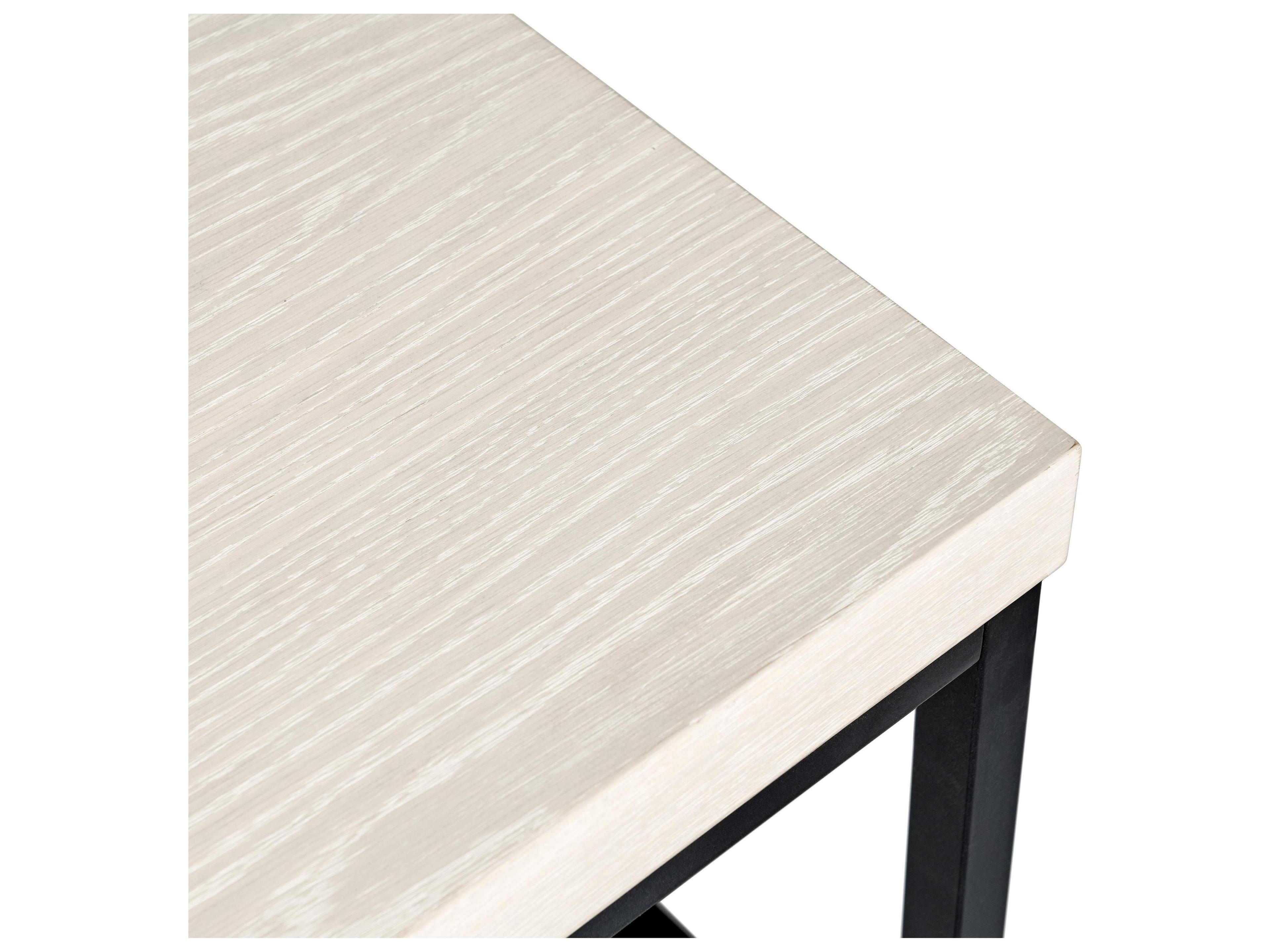 Classic Home Catta Rectangular Wood White Coffee Table