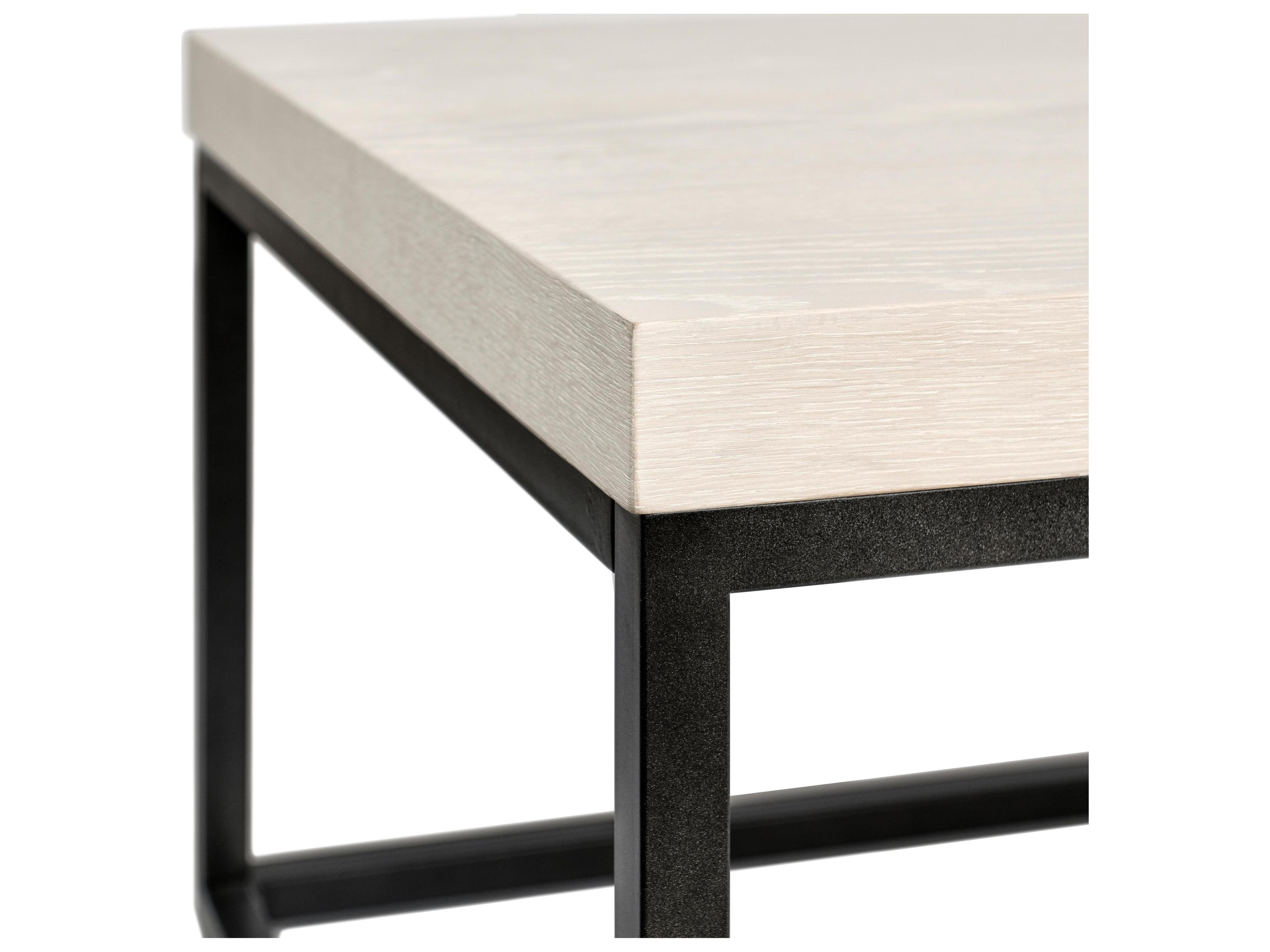 Classic Home Catta Rectangular Wood White Coffee Table