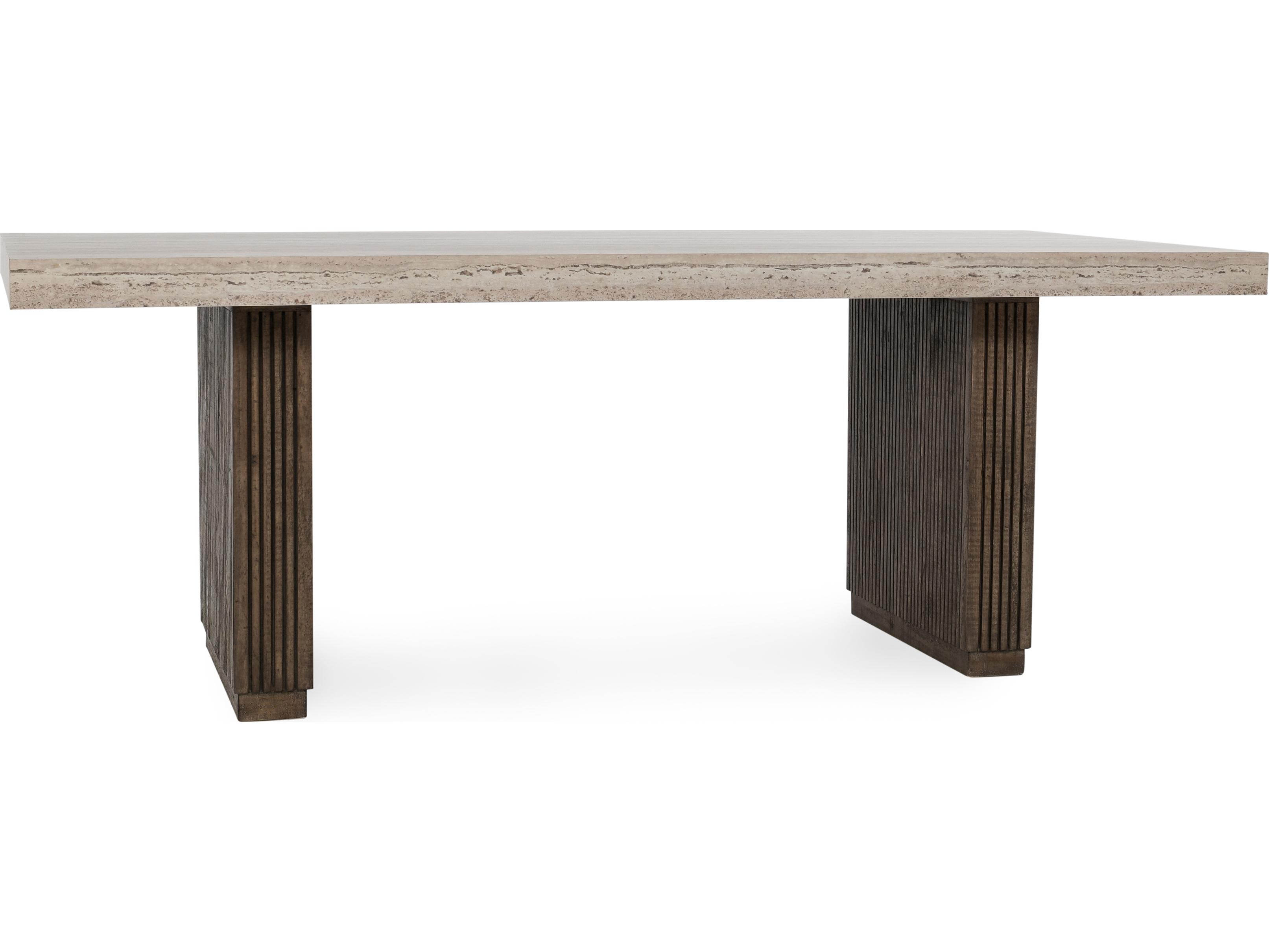 Classic Home Ollie Rectangular Wood Brown Dining Table