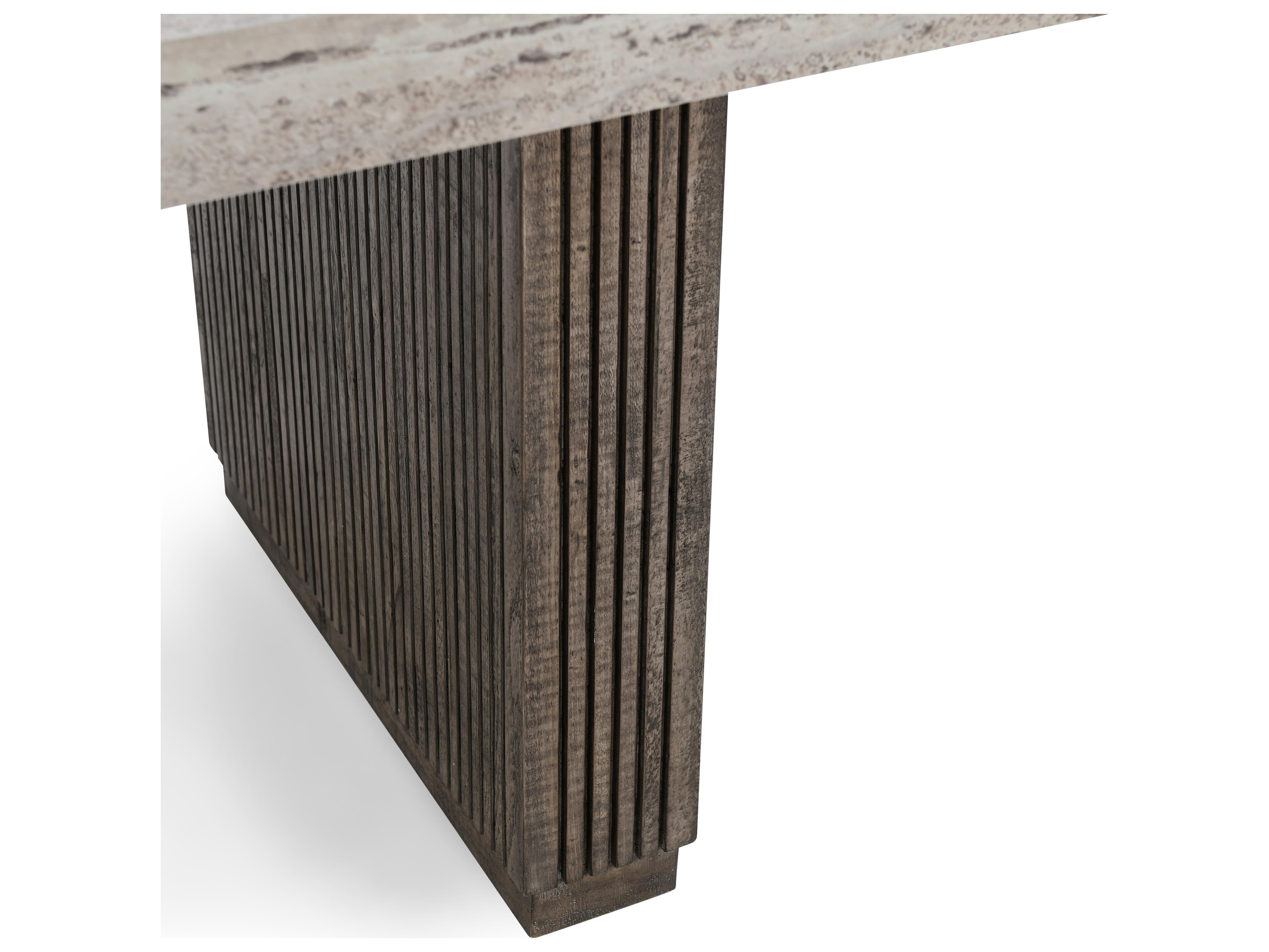 Classic Home Ollie Rectangular Wood Brown Dining Table