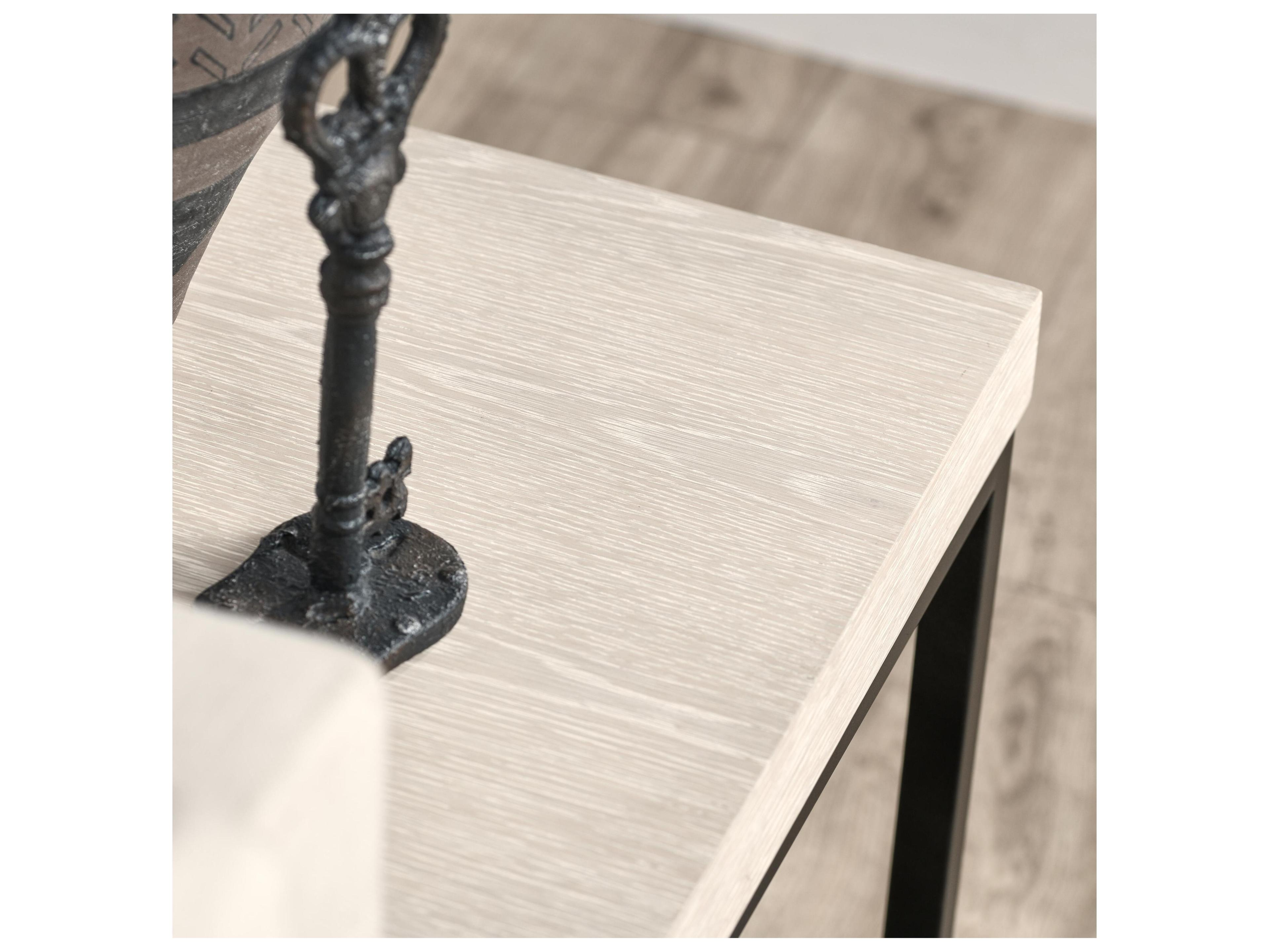 Classic Home Catta Square Wood White End Table