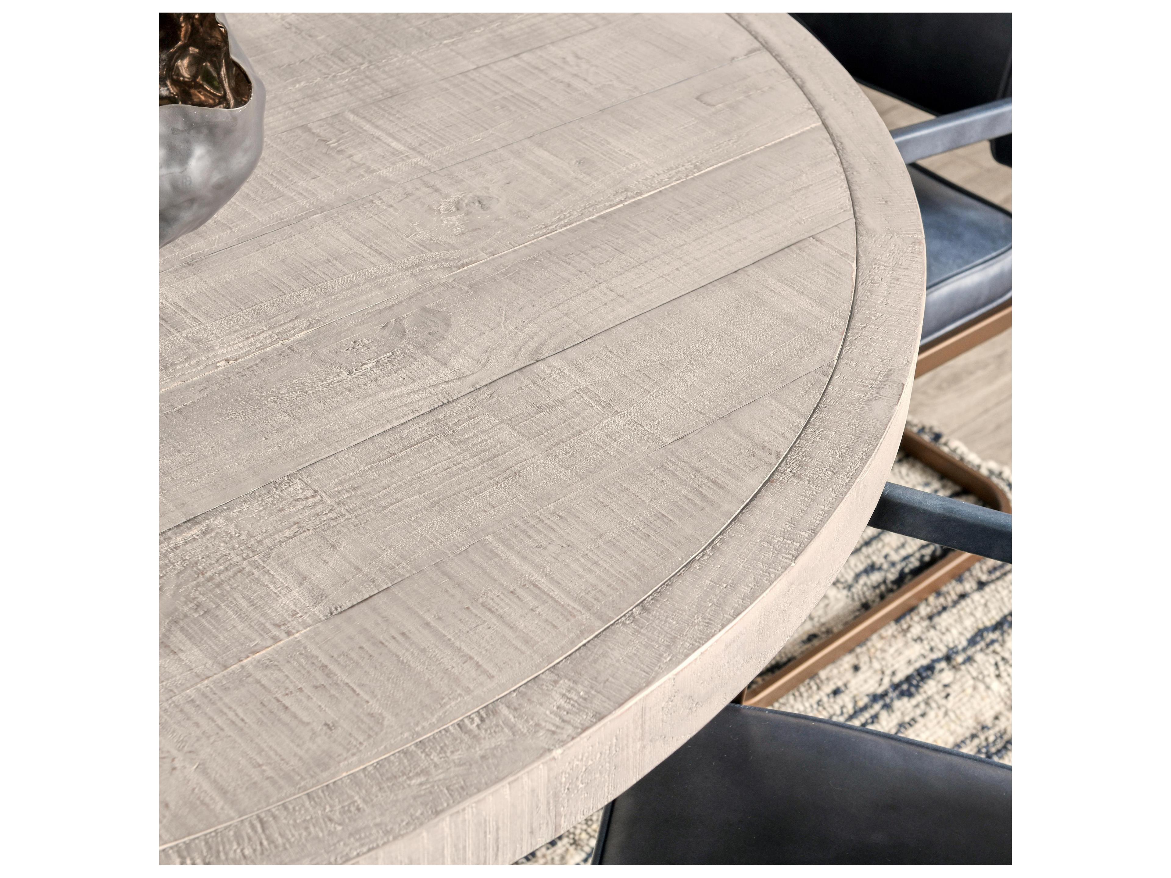 Classic Home Rosemount Round Wood White Dining Table