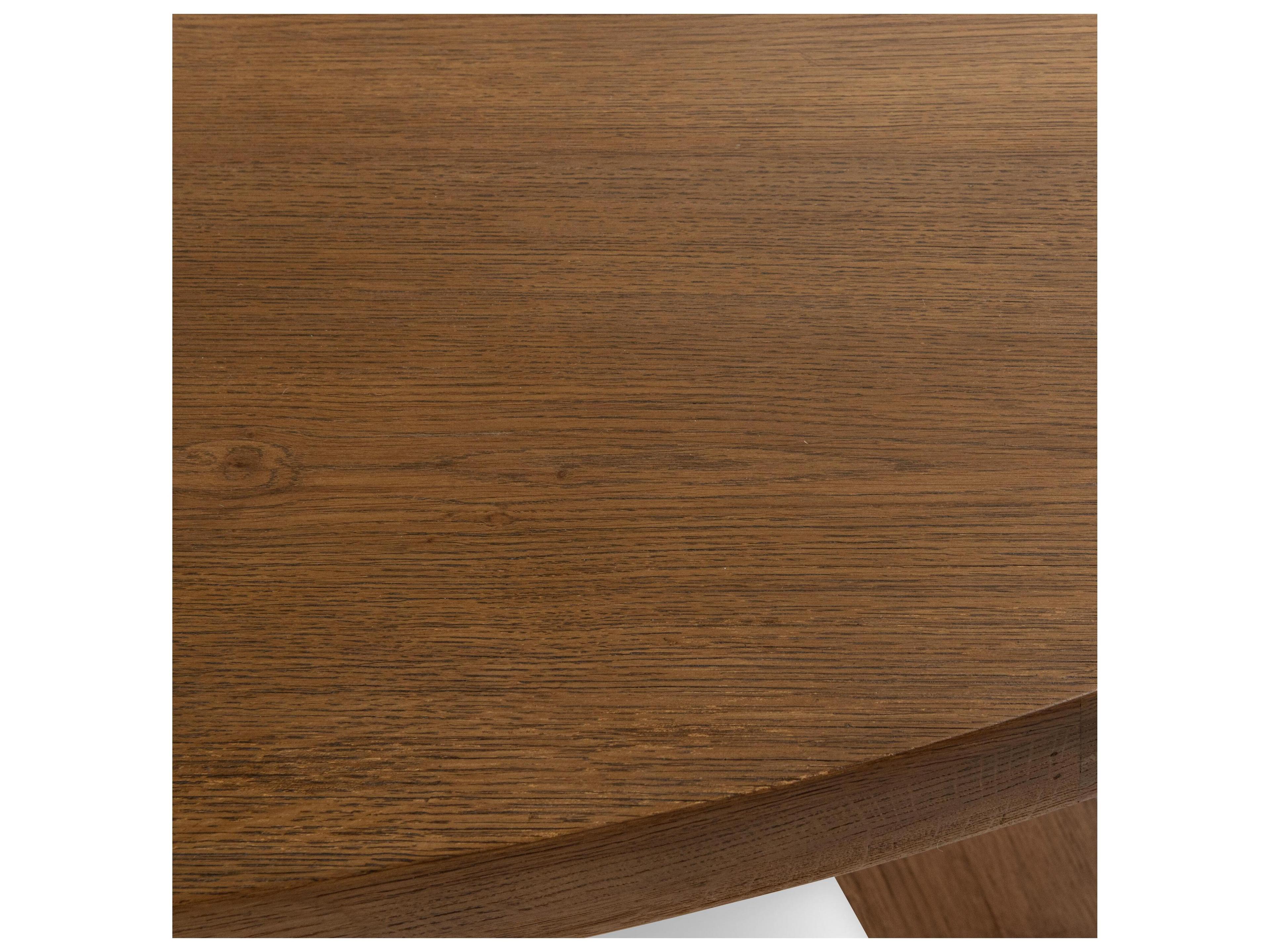 Classic Home Crescent Oval Wood Natural Dining Table