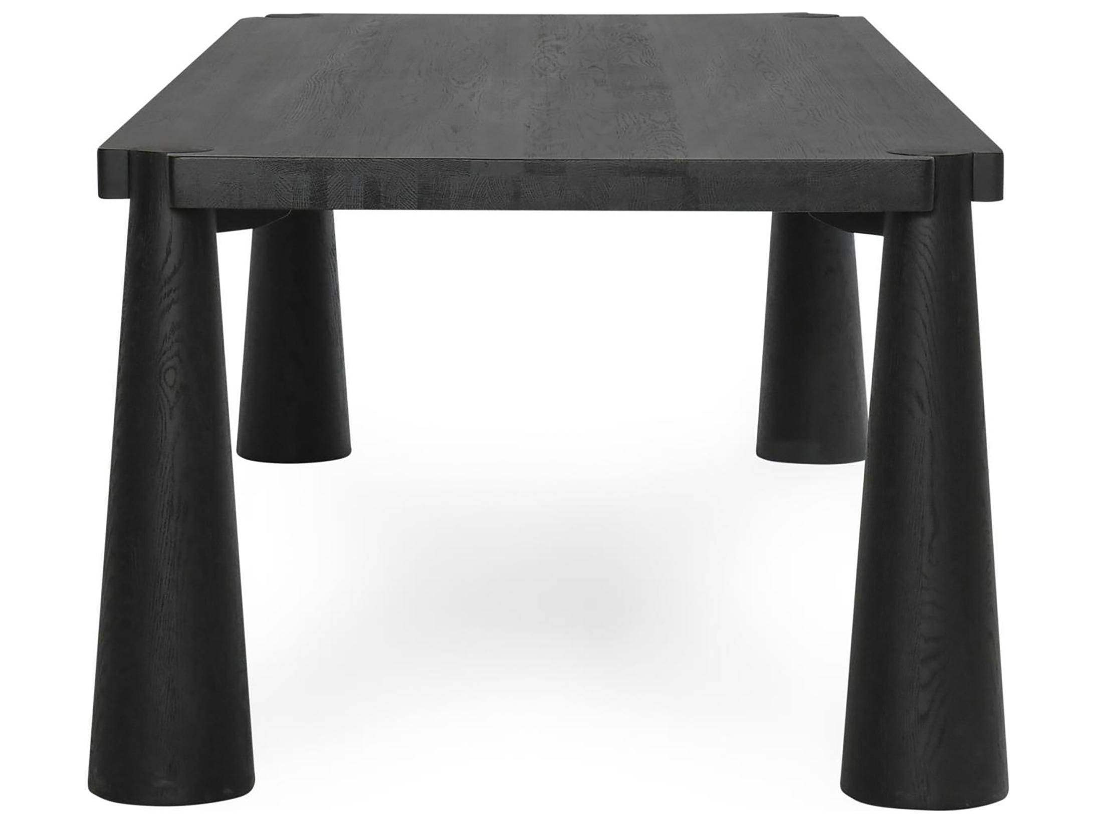 Classic Home Atrop Rectangular Wood Black Dining Table