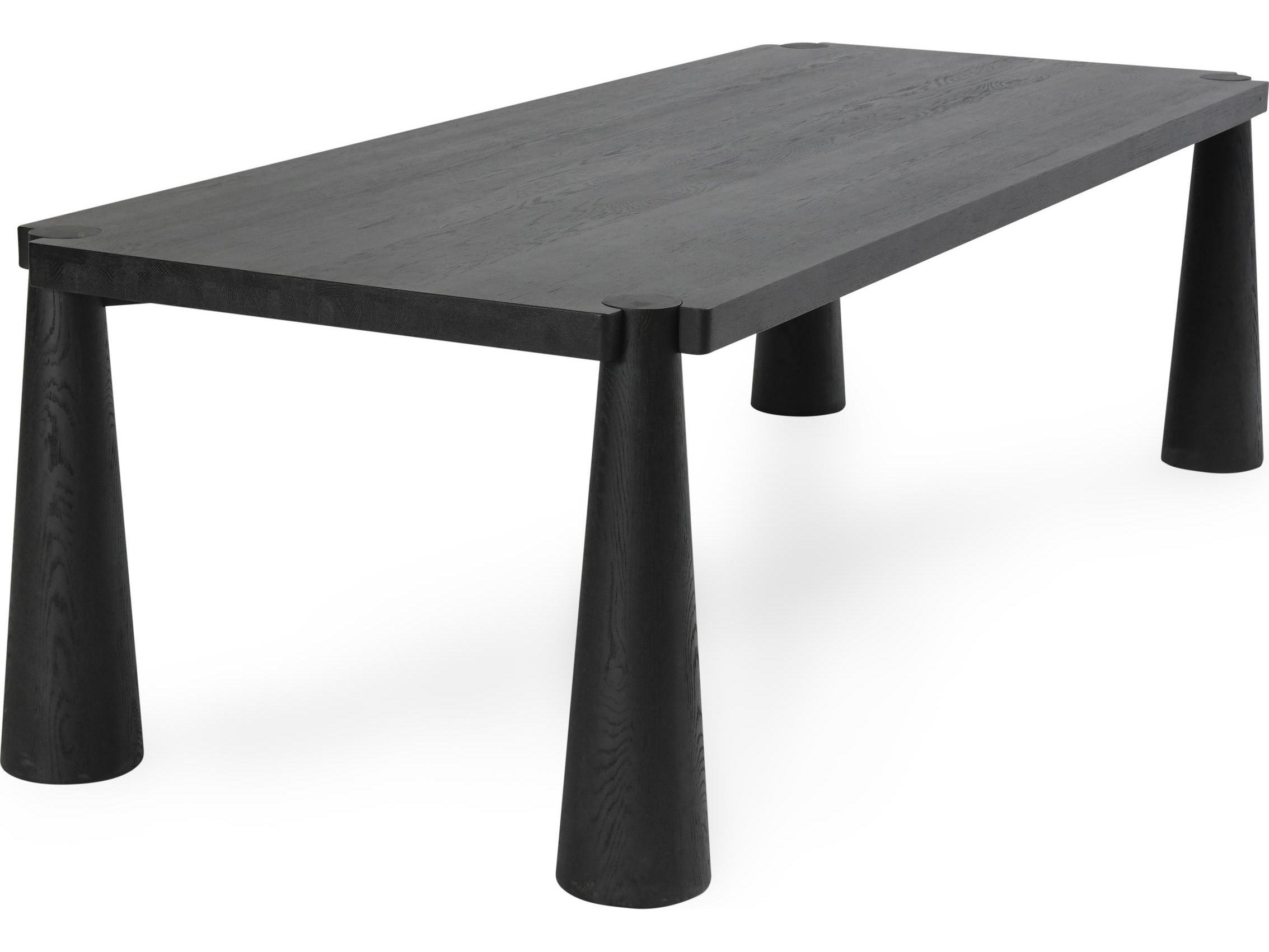 Classic Home Atrop Rectangular Wood Black Dining Table