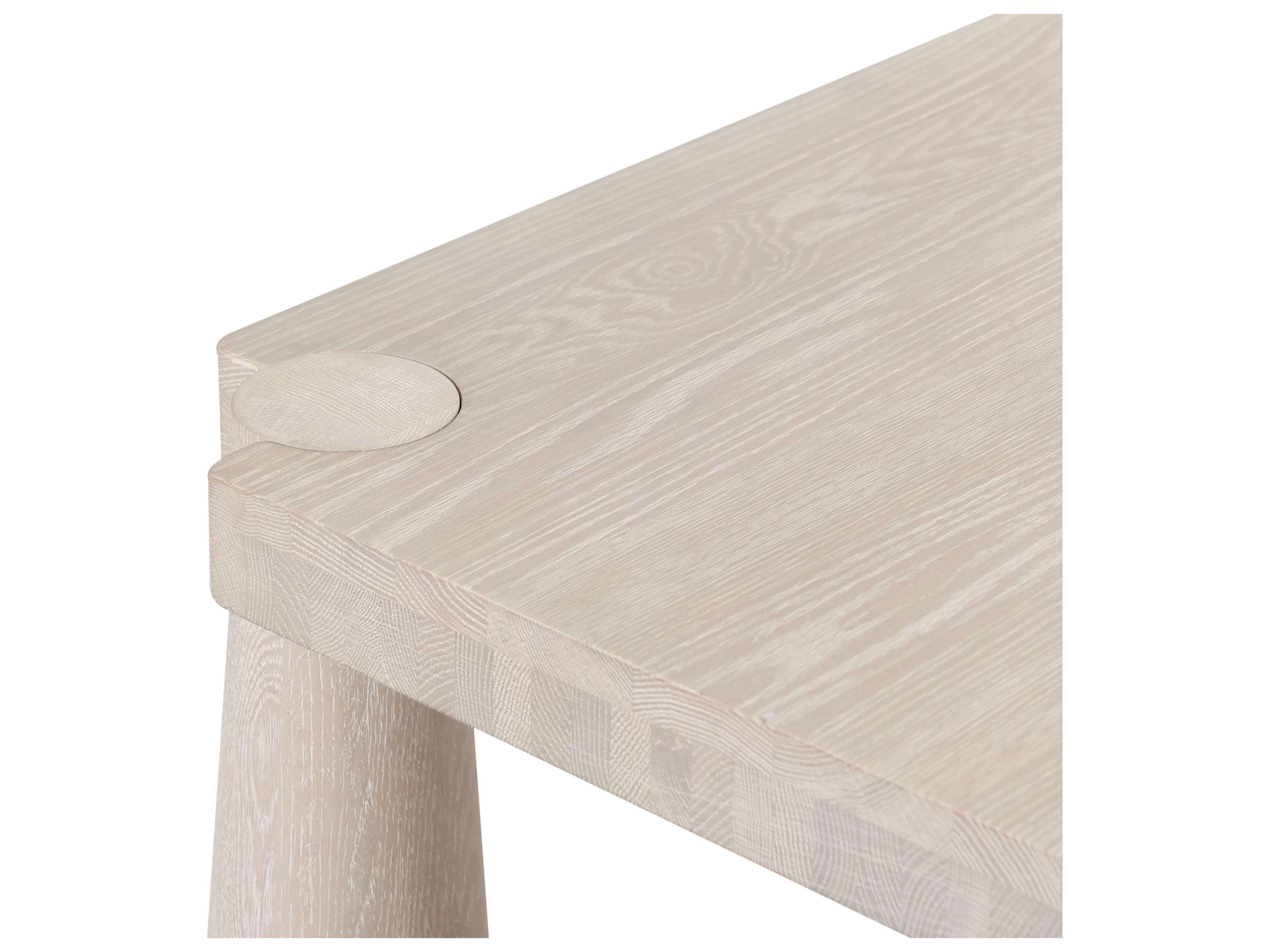 Classic Home Atrop Rectangular Wood Milk White Dining Table