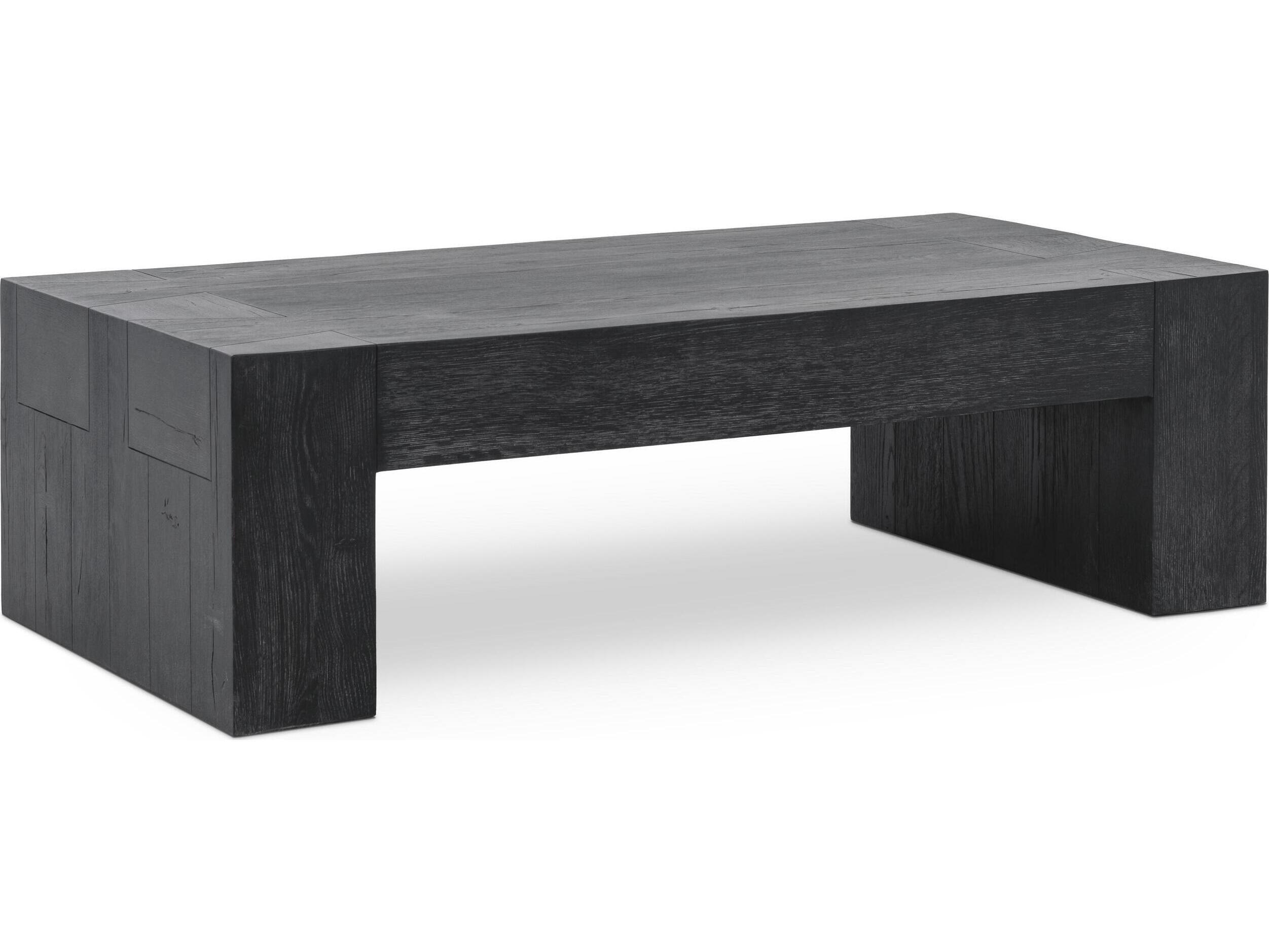 Classic Home Bristol Rectangular Wood Meadow Black Coffee Table