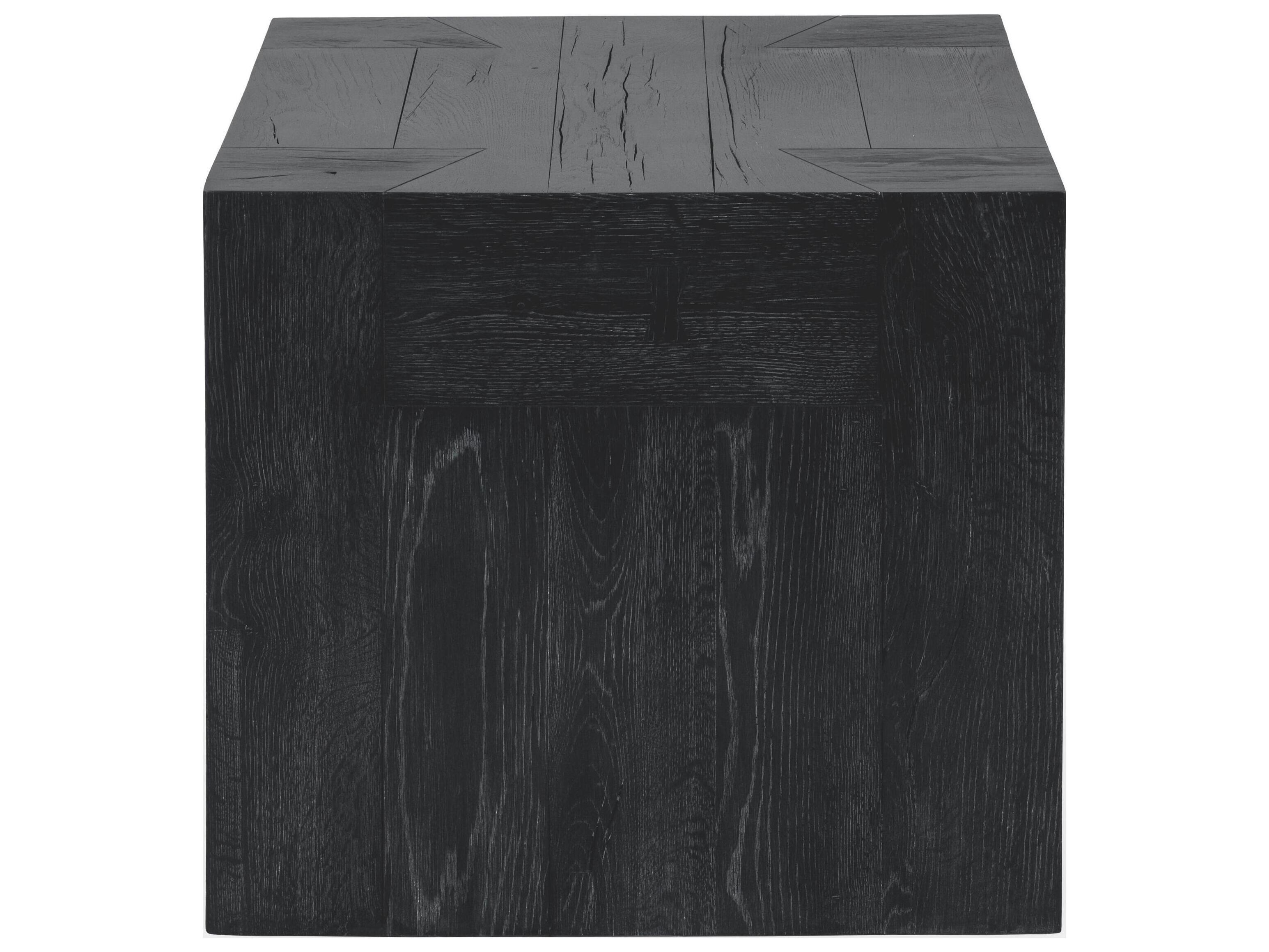 Classic Home Bristol Square Wood Meadow Black End Table
