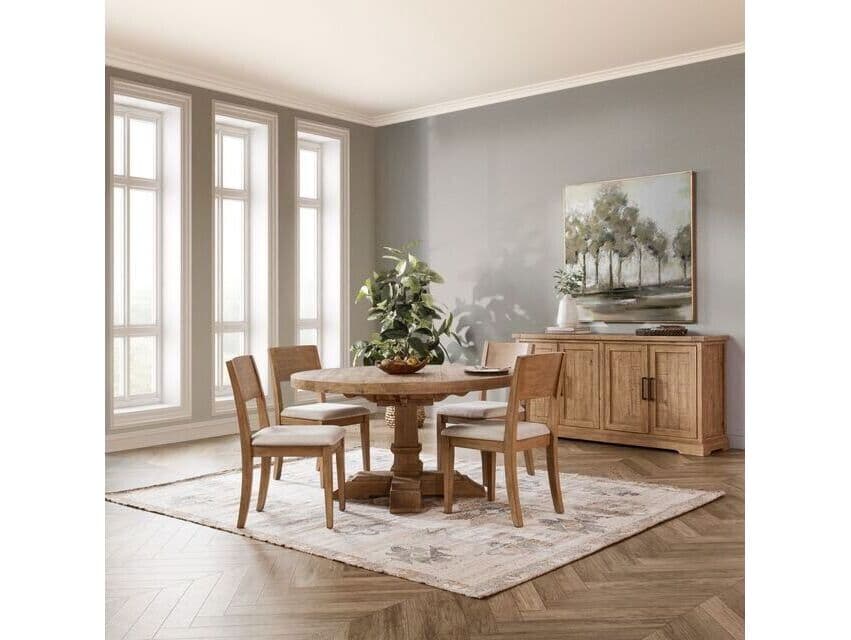 Classic Home Allegra Round Wood Dining Table