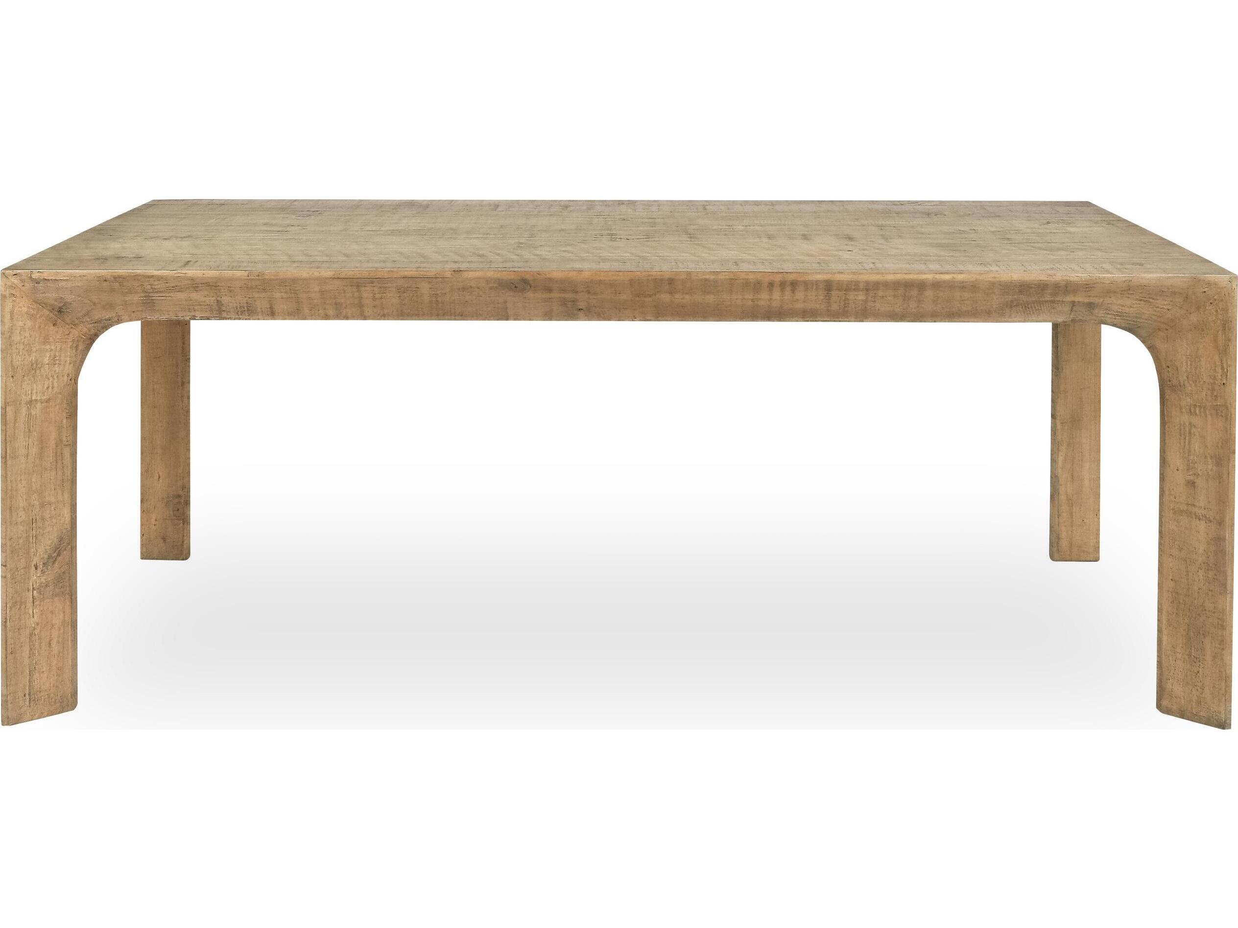 Classic Home Crest Rectangular Wood Natural Dining Table