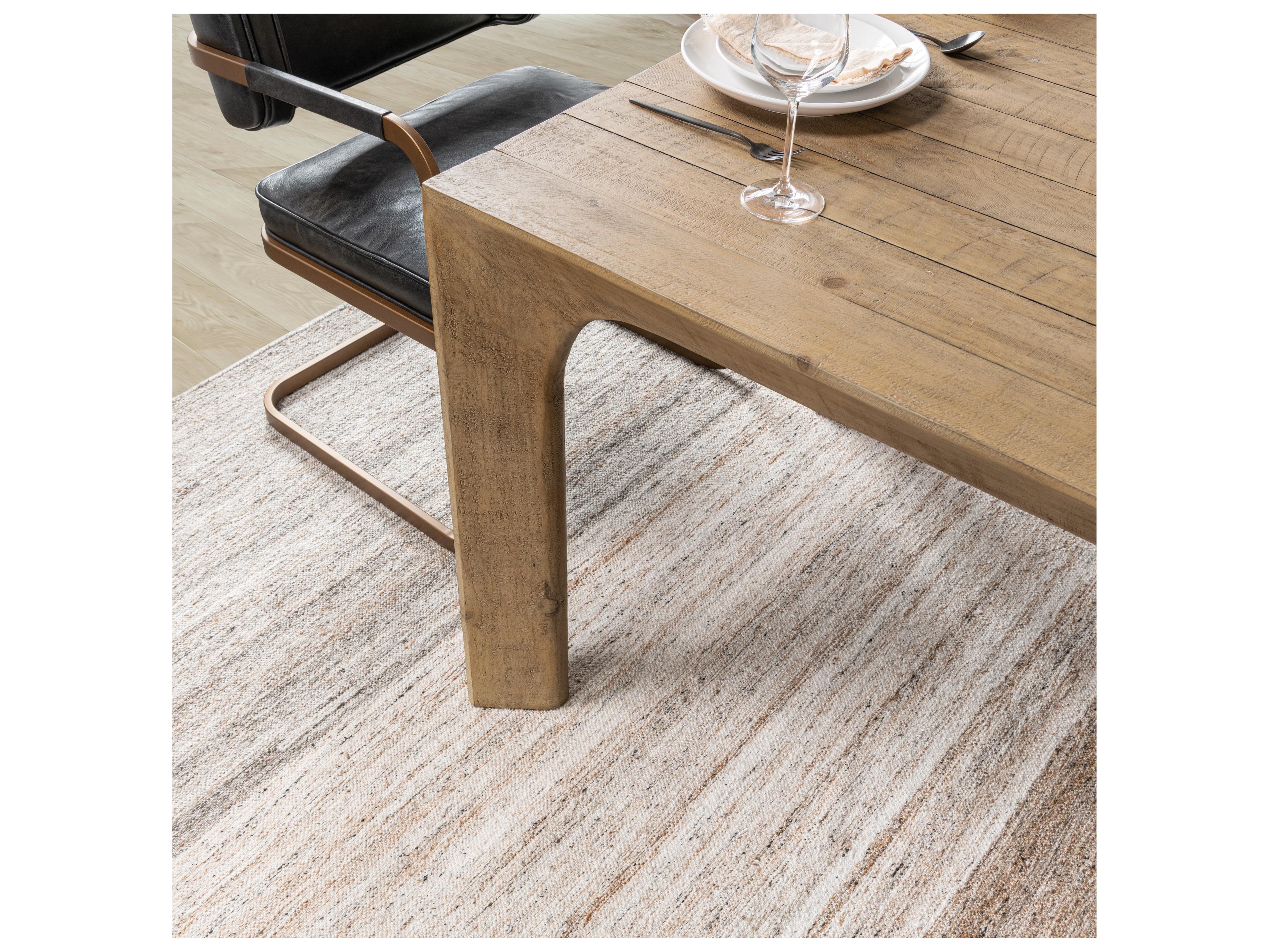 Classic Home Crest Rectangular Wood Natural Dining Table