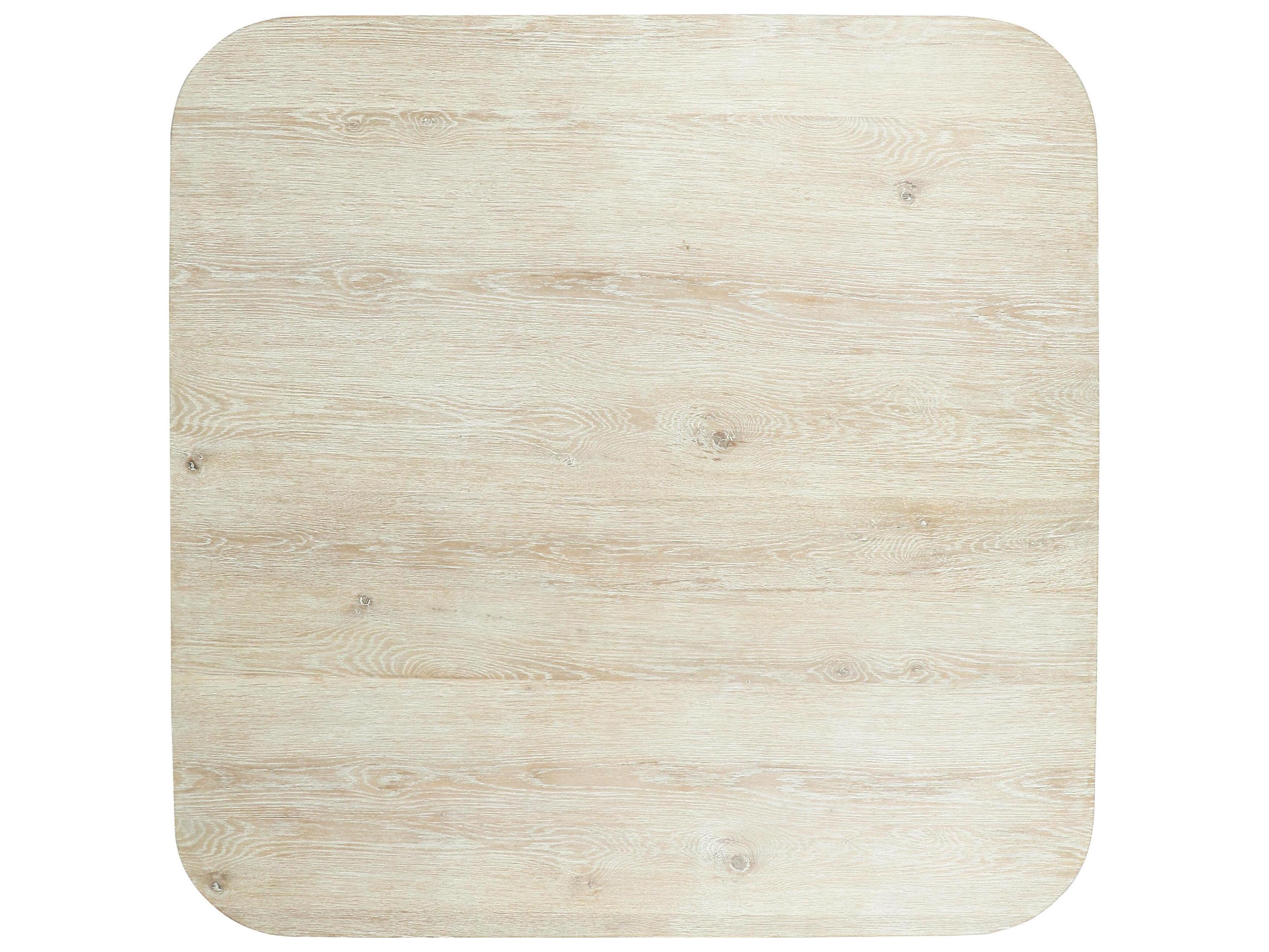 Classic Home Vander Square Wood White Wash Dining Table