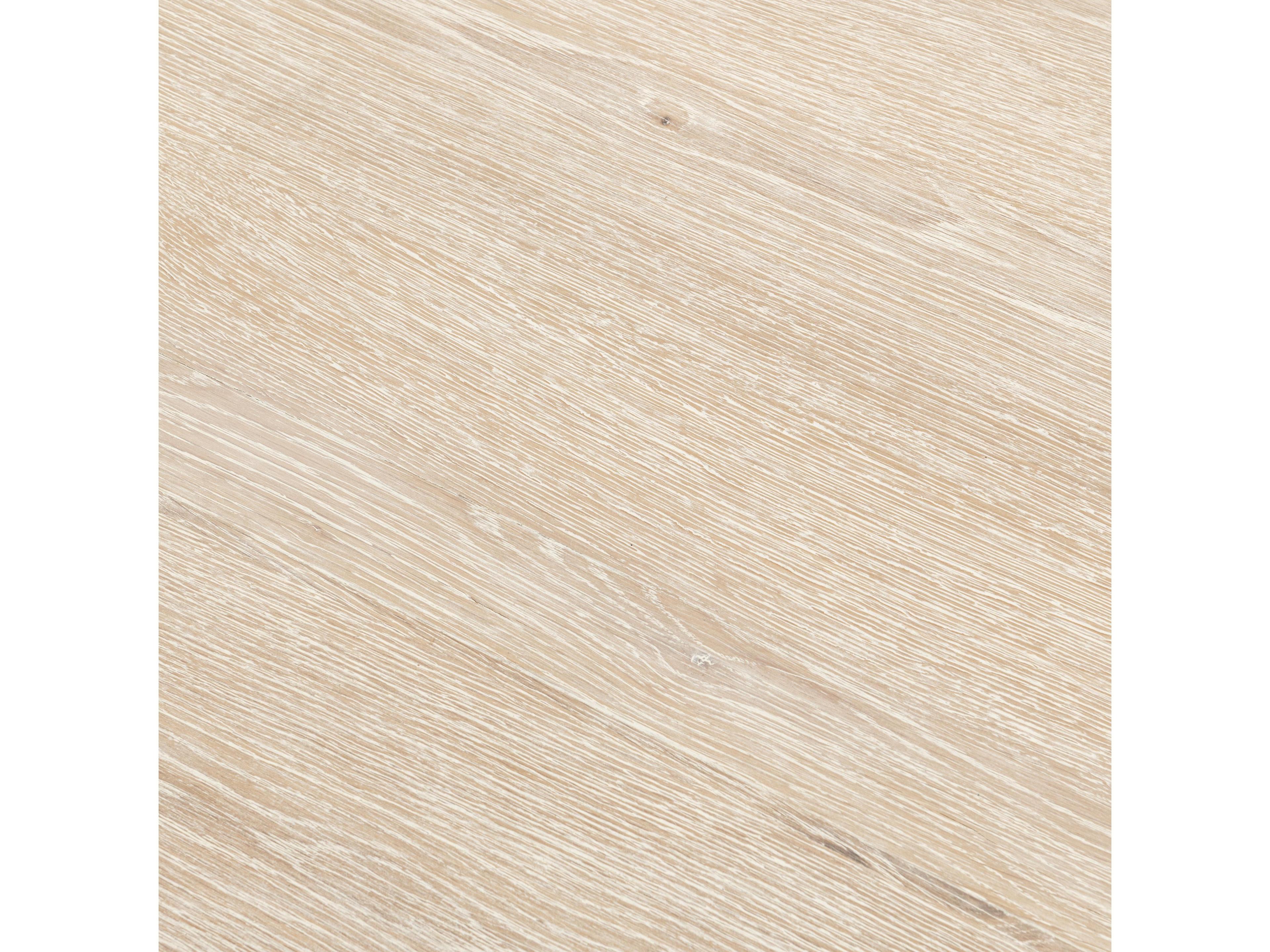 Classic Home Vander Round Wood Cream Washed Coffee Table