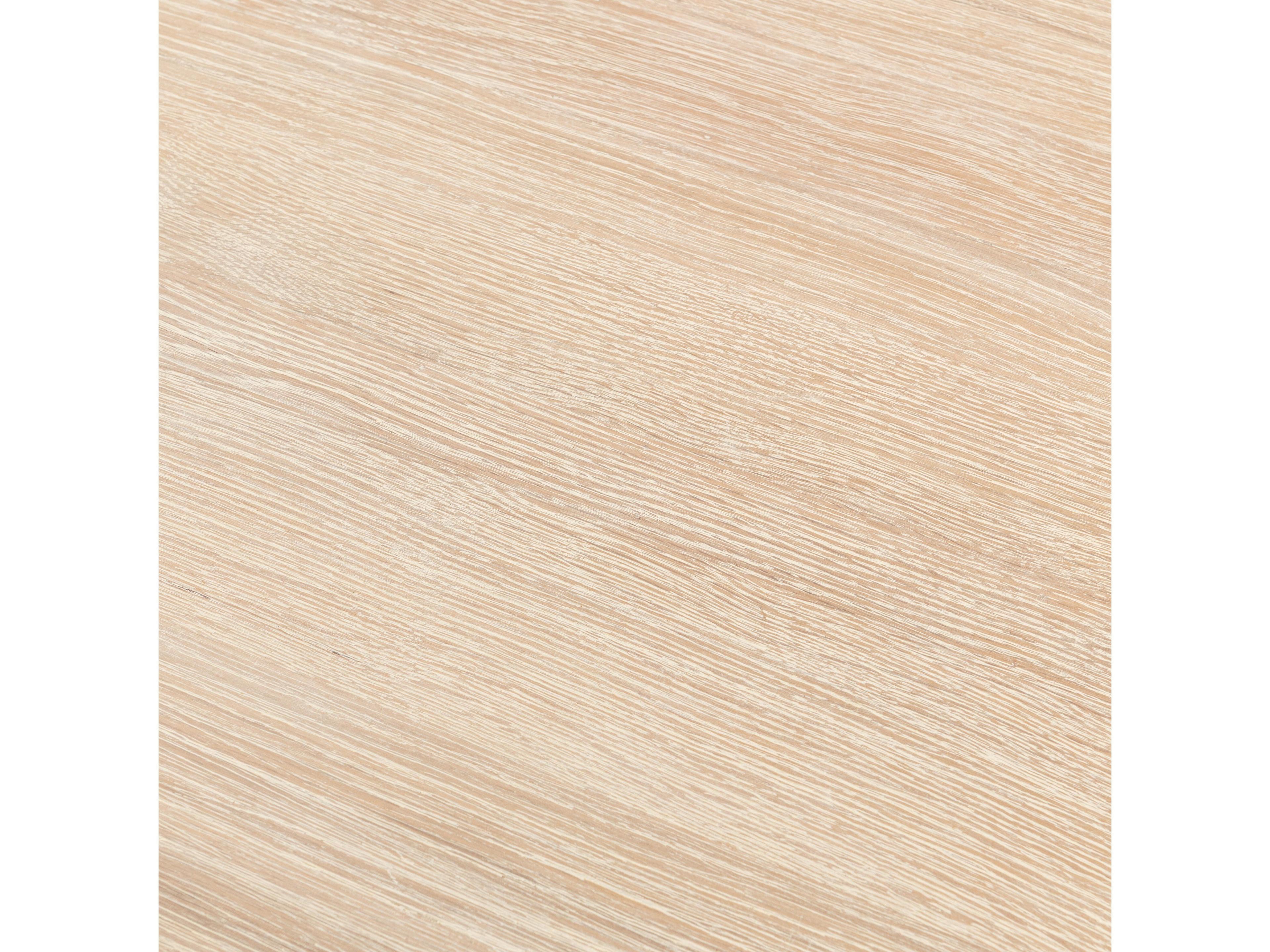 Classic Home Vander Square Wood Cream Washed End Table