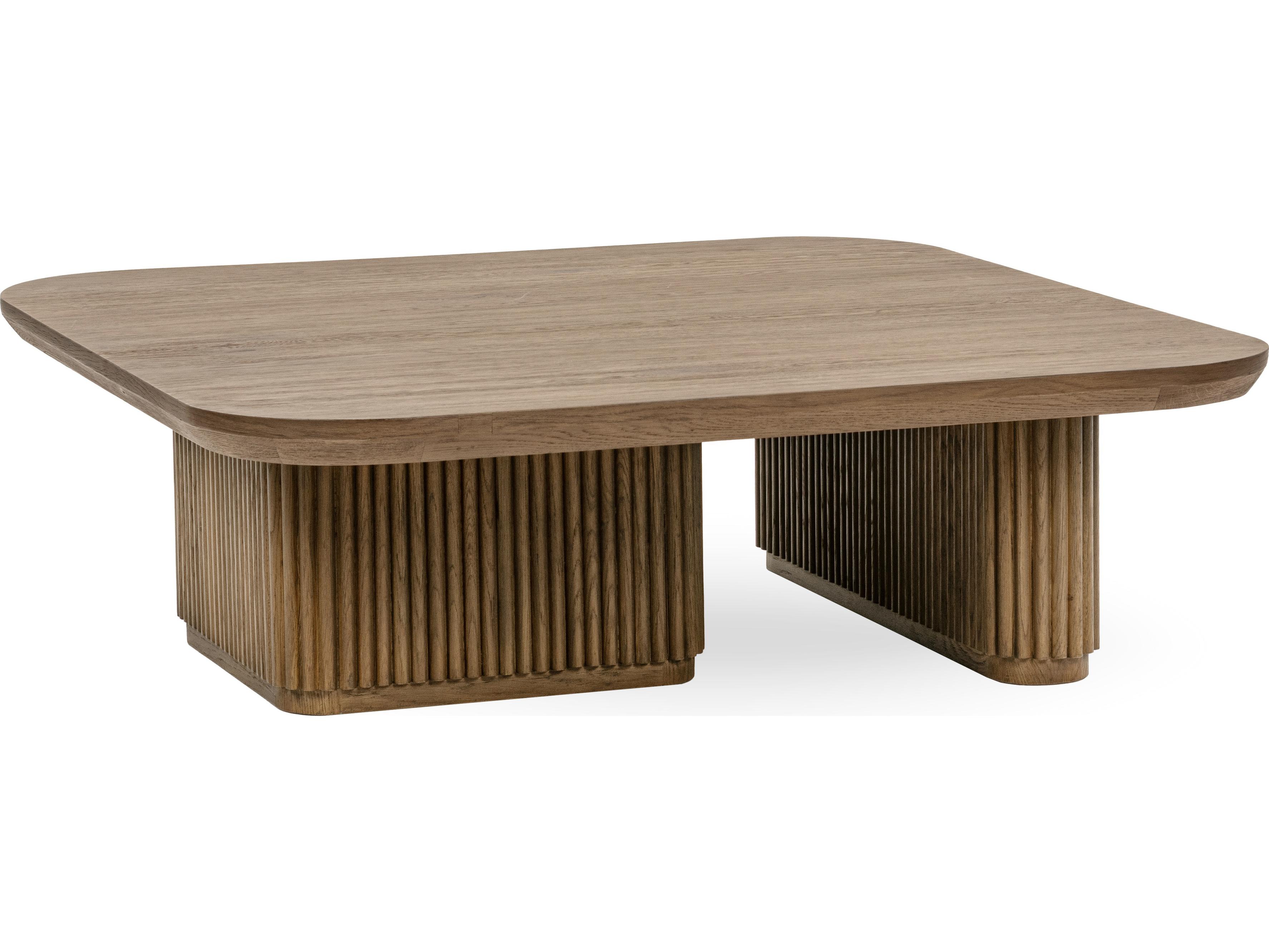 Classic Home Vander Square Wood Tawny Brown Coffee Table