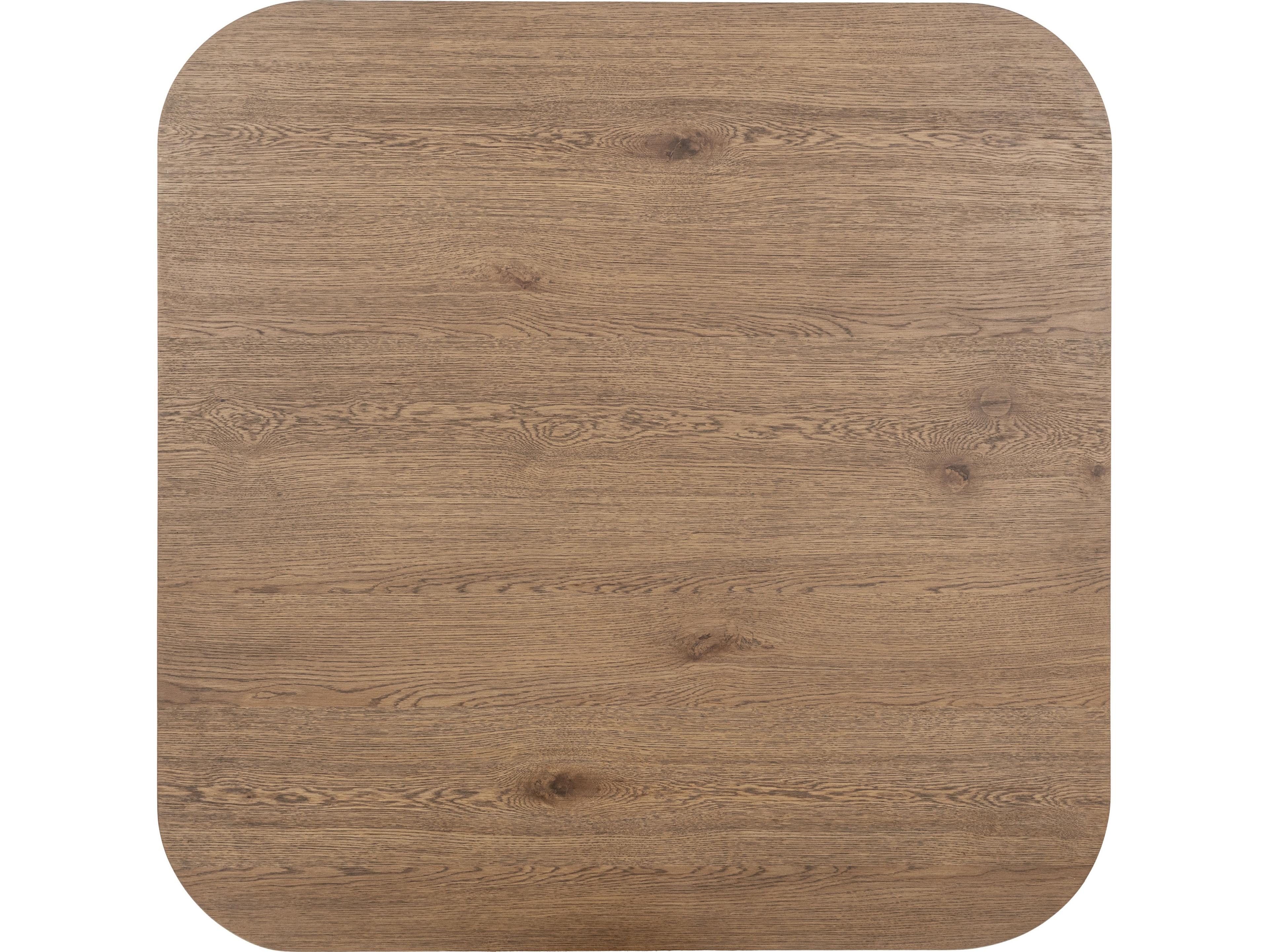 Classic Home Vander Square Wood Tawny Brown Coffee Table