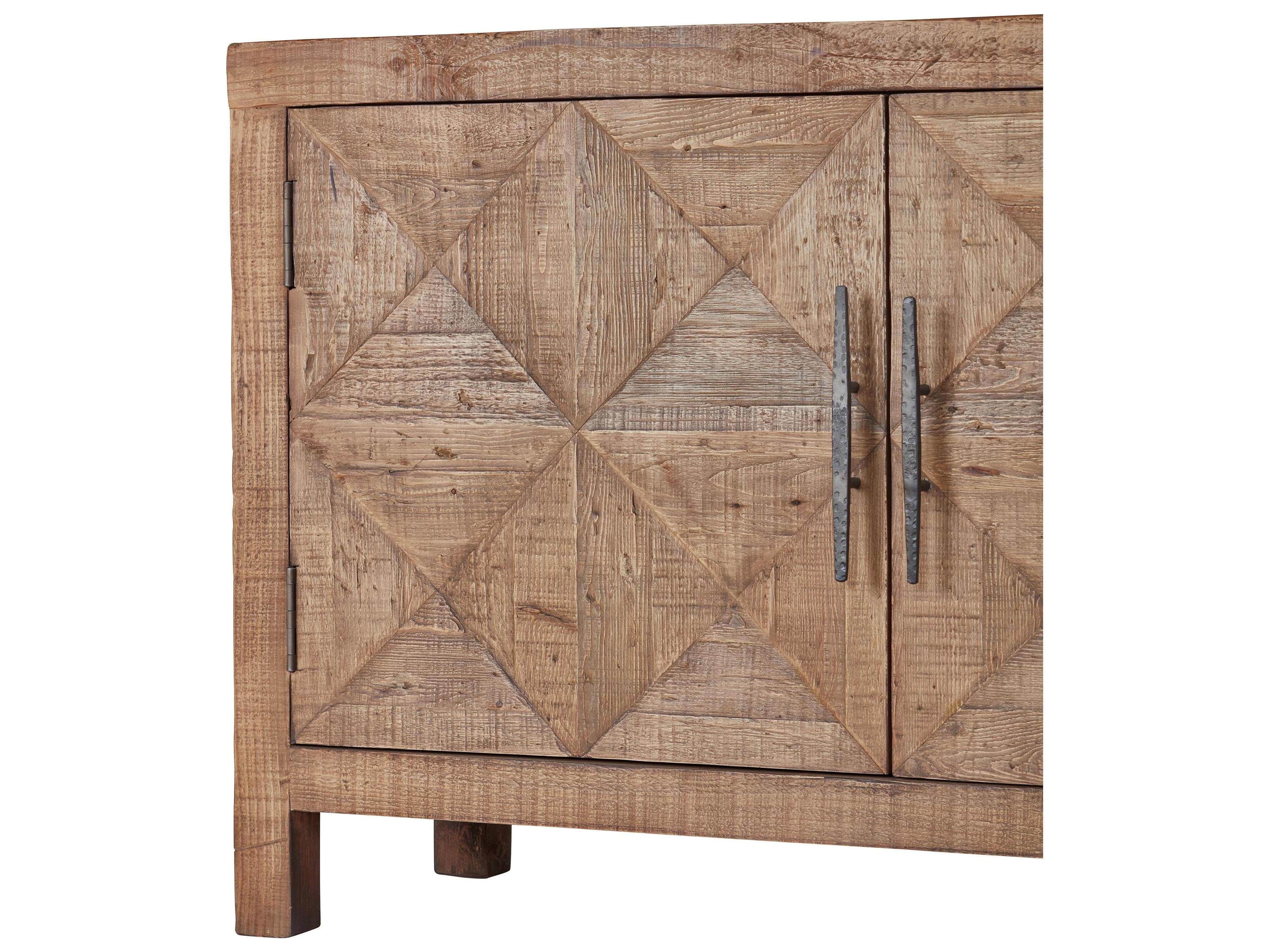 Classic Home Elani 103" Pine Wood Natural Brown Sideboard