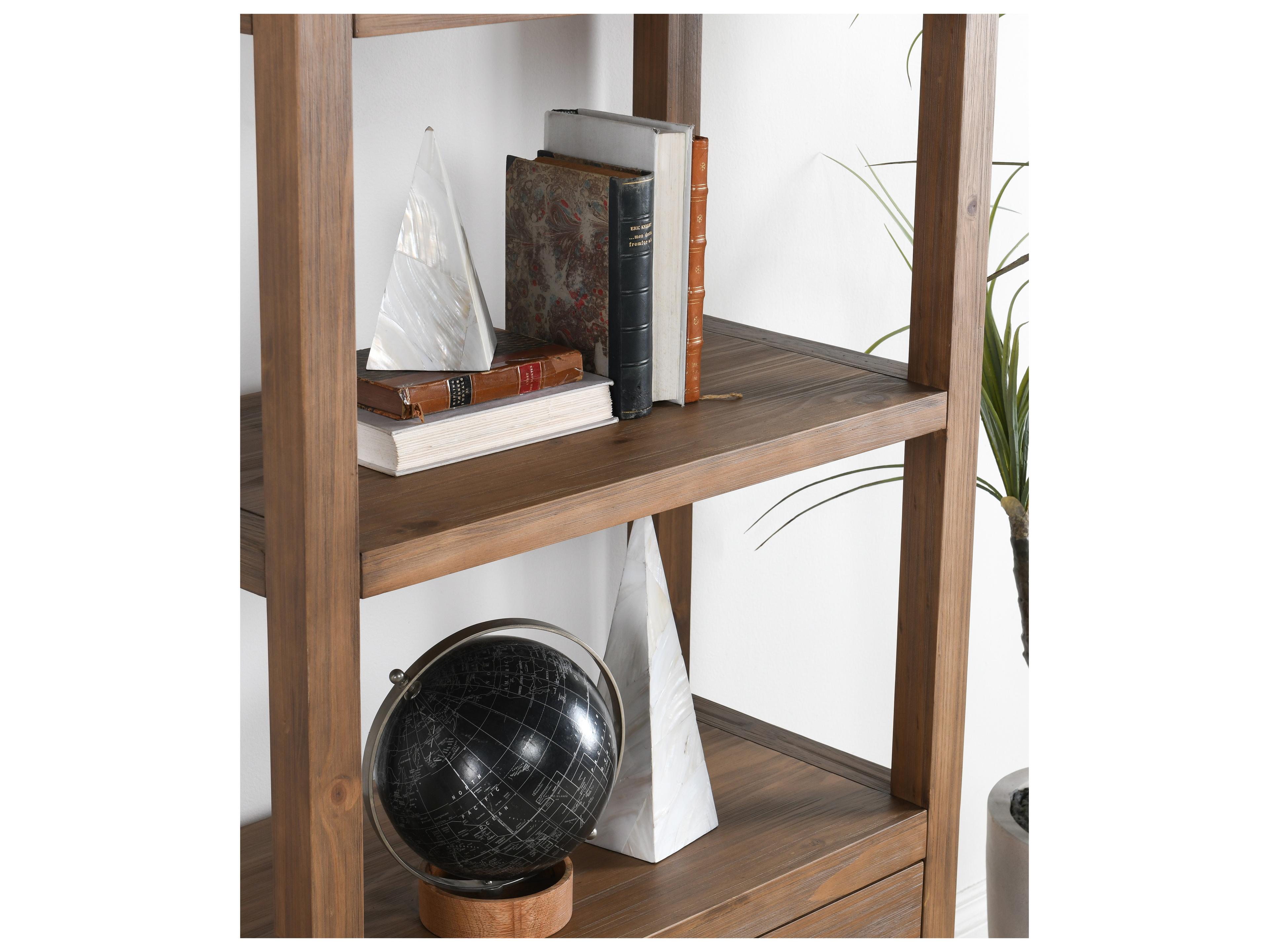 Classic Home Fenmore Almond Brown Bookcase