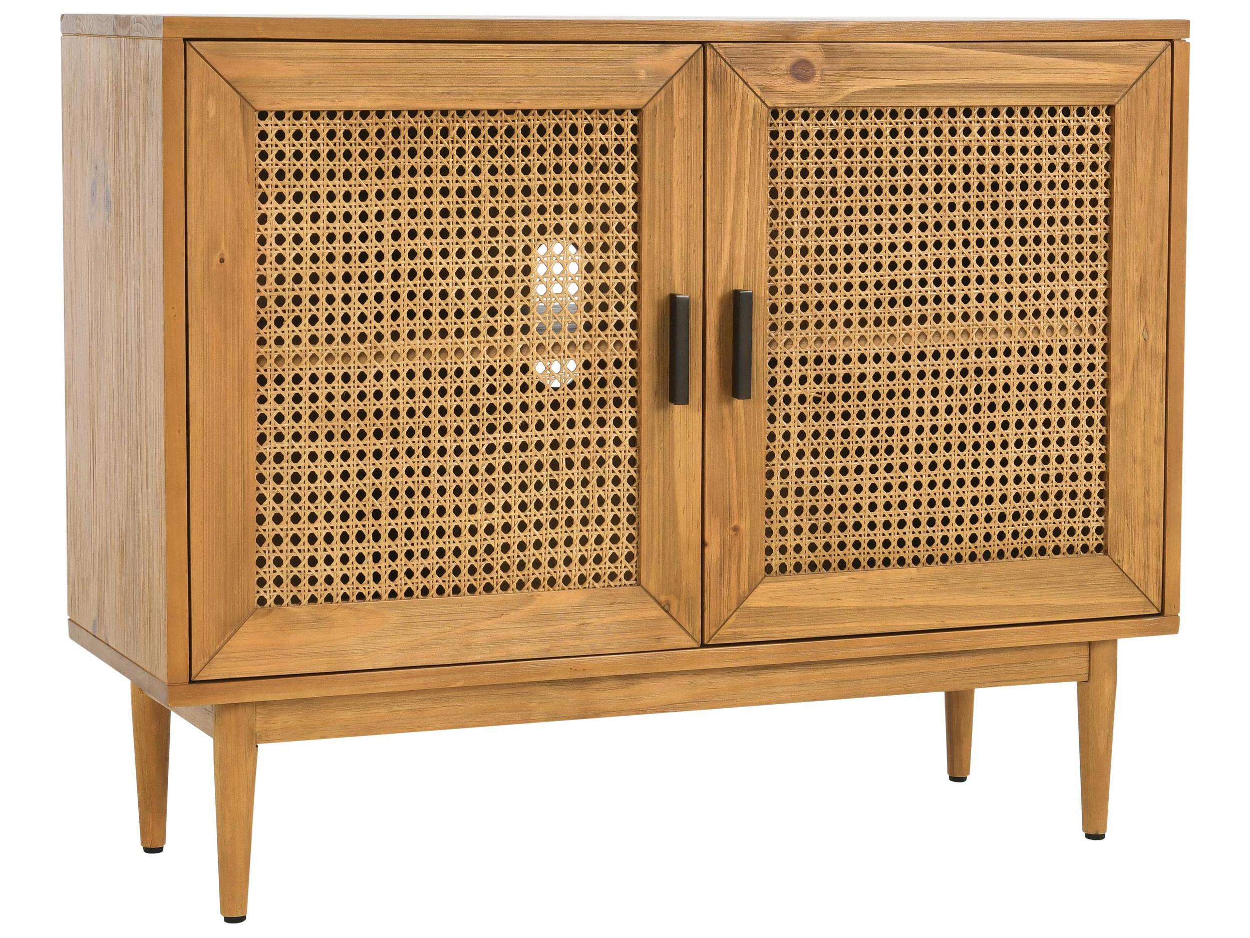 Classic Home Edris Natural Brown Pine Wood Accent Chest