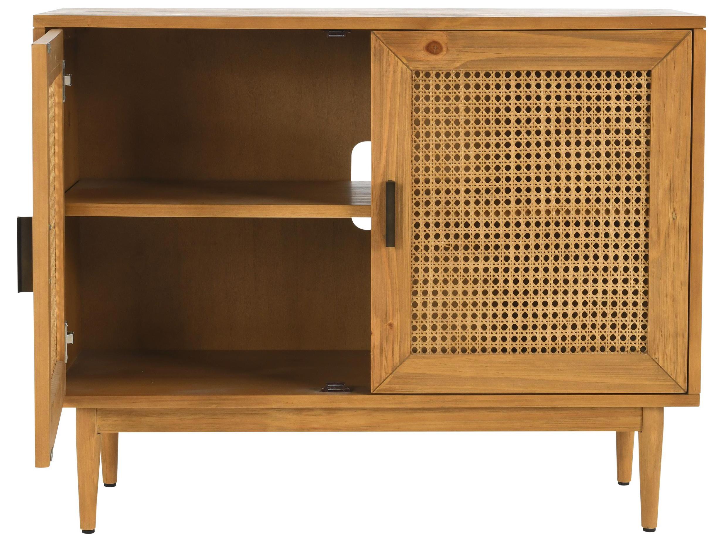 Classic Home Edris Natural Brown Pine Wood Accent Chest