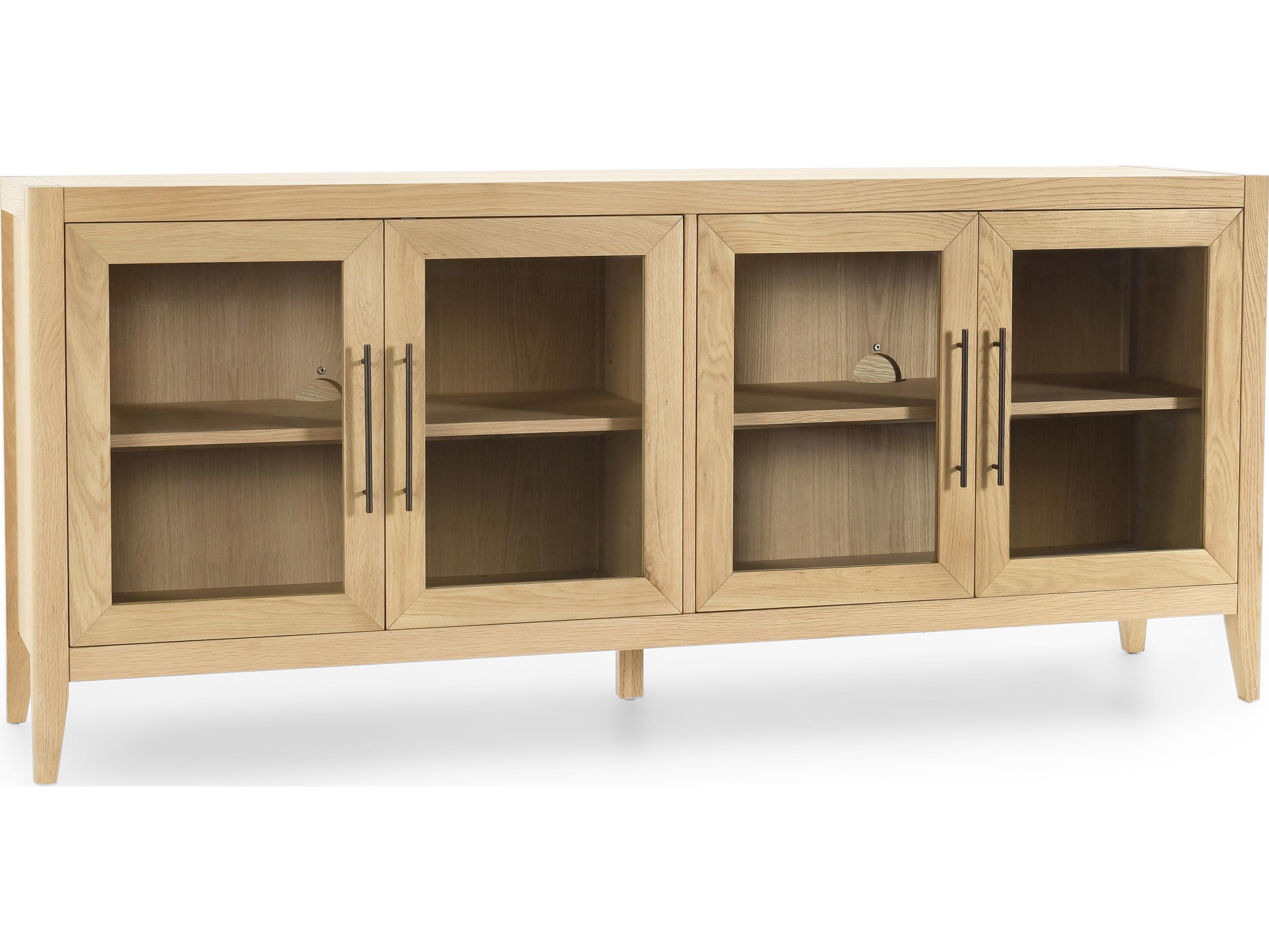 Classic Home Beechgrove 78" Oak Wood Natural Brown Sideboard