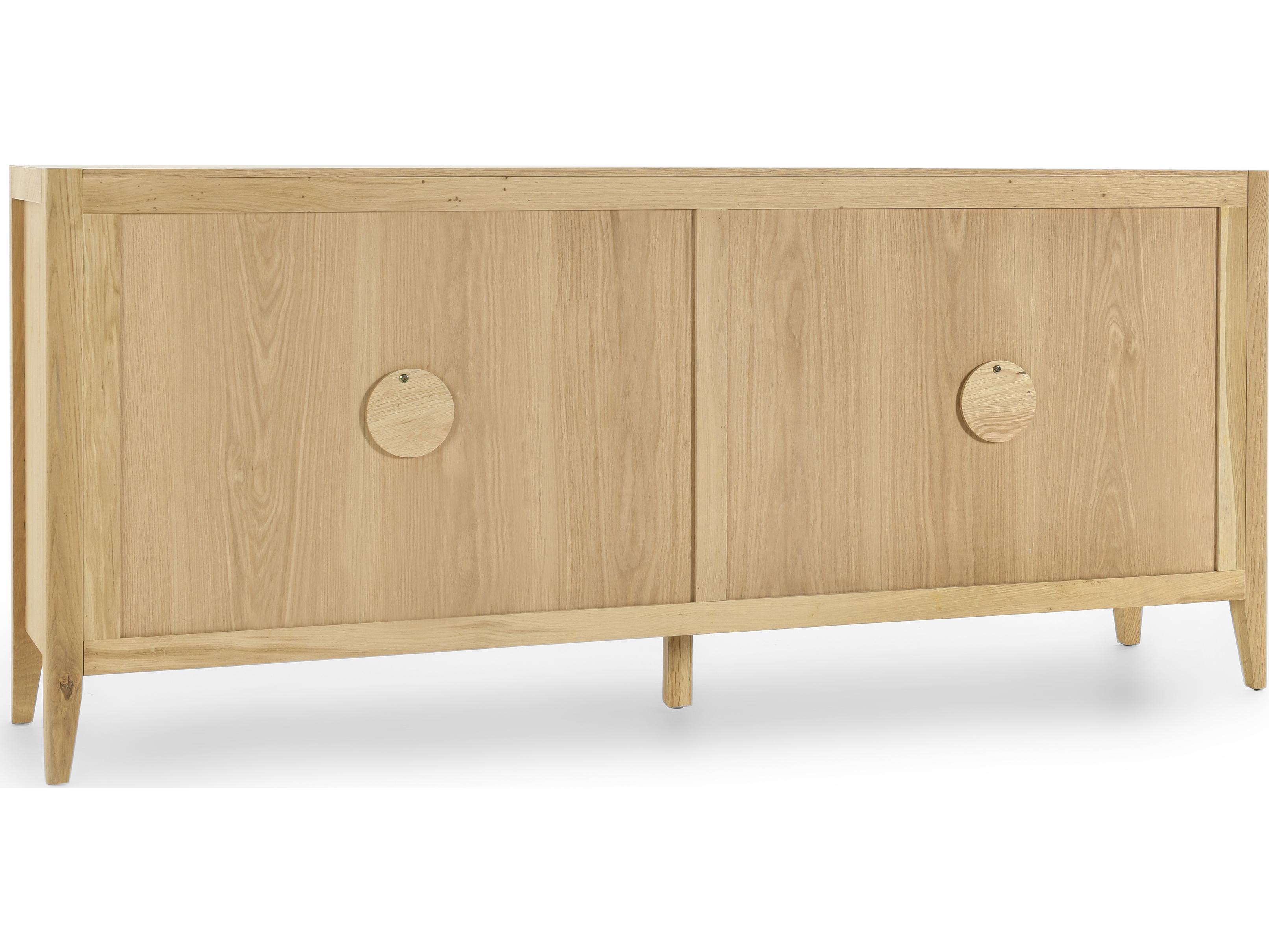 Classic Home Beechgrove 78" Oak Wood Natural Brown Sideboard