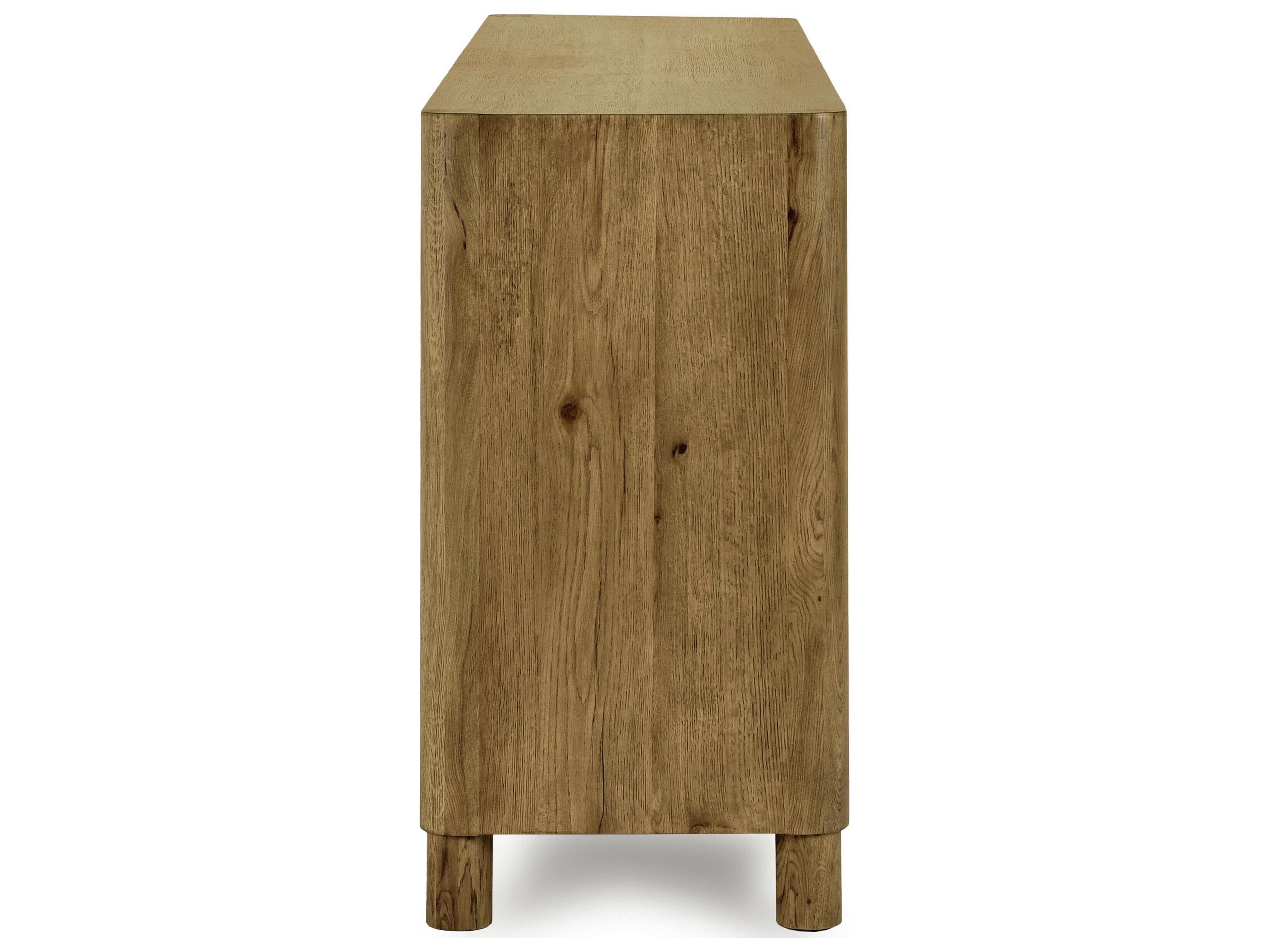 Classic Home Orlando 80" Oak Wood Brown Sideboard