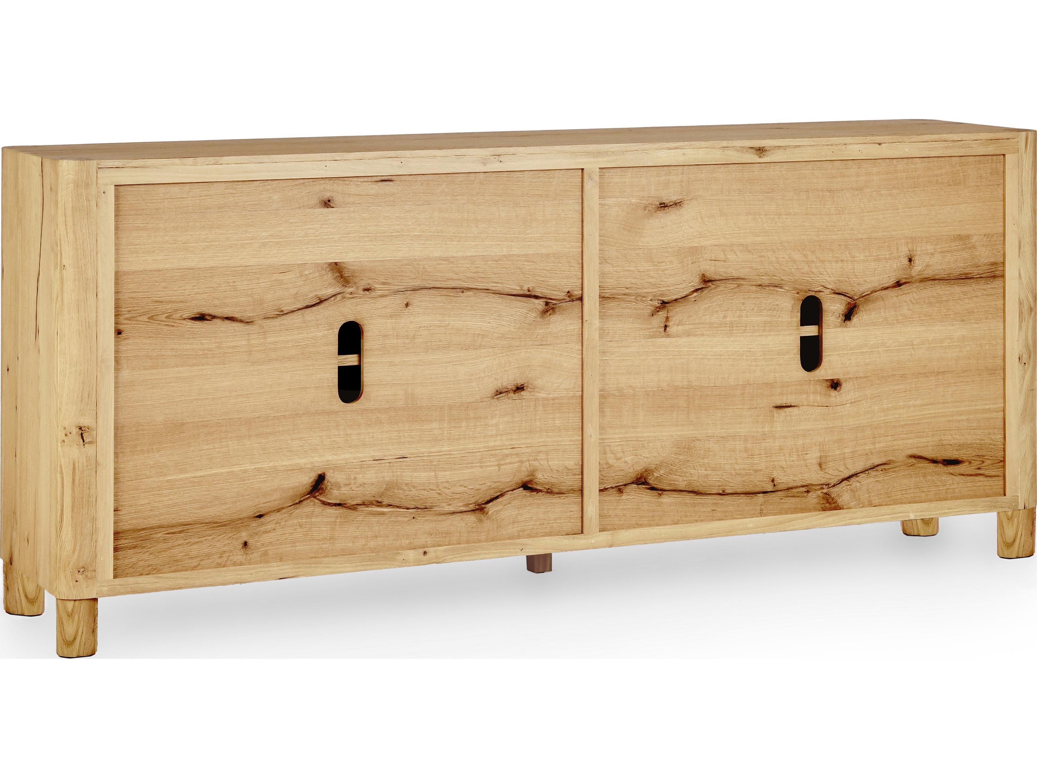 Classic Home Orlando 80" Oak Wood Natural Sideboard