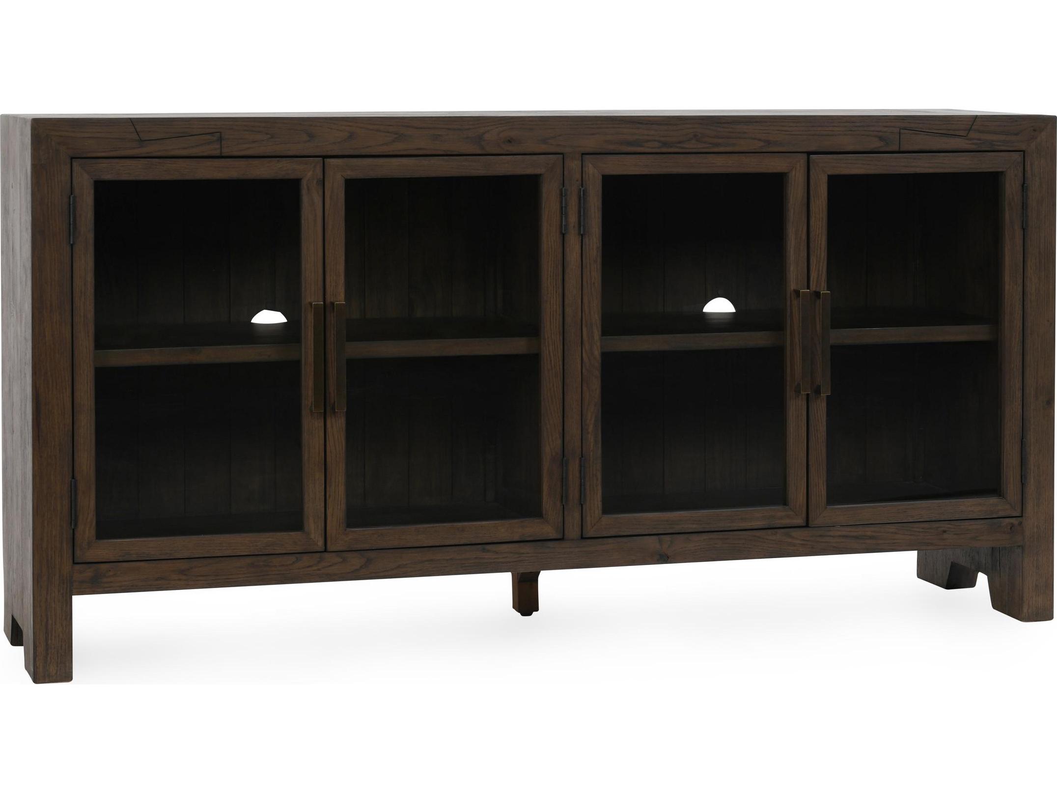 Classic Home Troy 72" Oak Wood Brown Sideboard